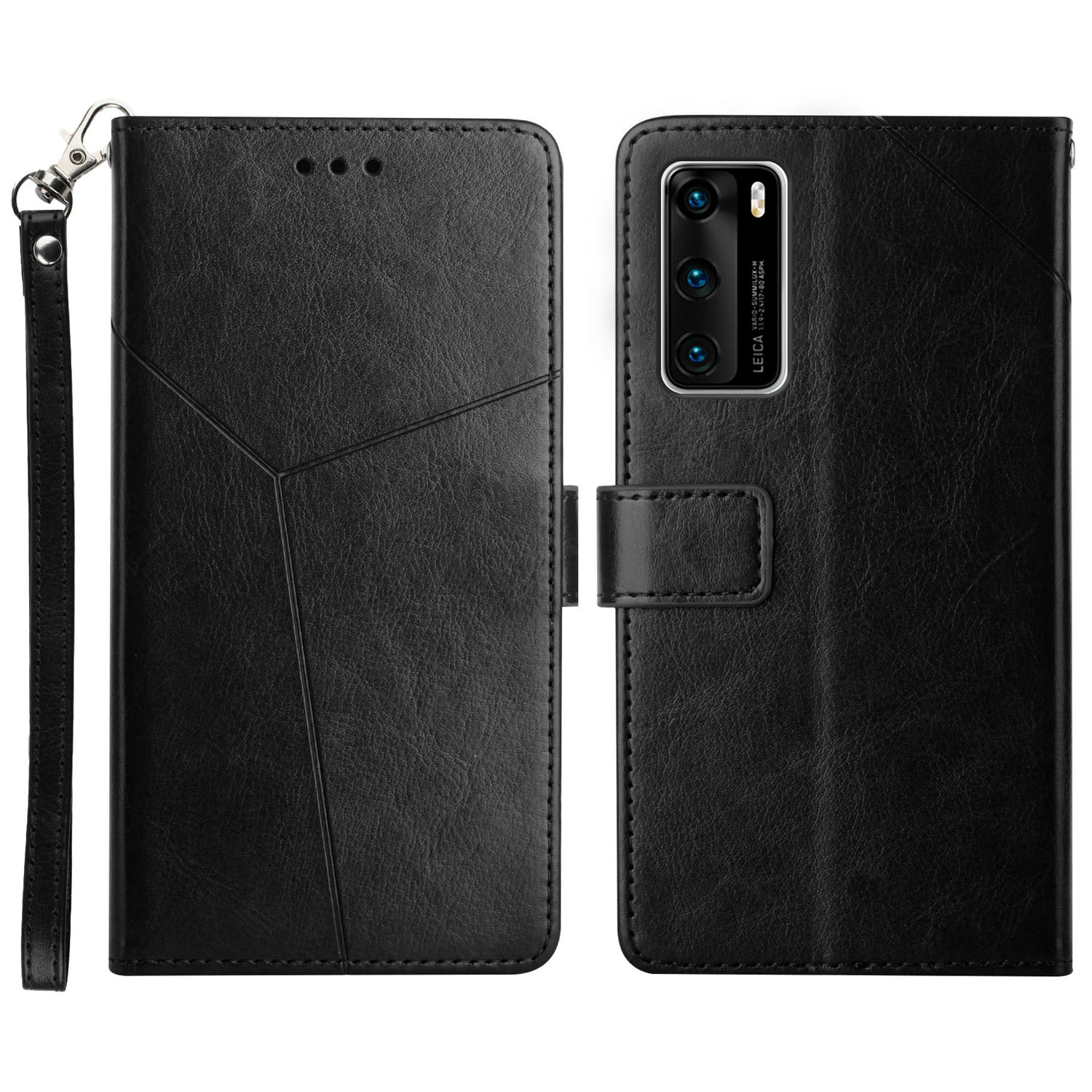 Brieftaschenstand Design Geprinte Y-förmige Linien PU Leder Cover Shell Für Huawei P40 - Schwarz, Huawei P40
Brieftaschenstand Design Geprinte Y-förmige Linien PU Leder Cover Shell Für Huawei P40 - Schwarz, Huawei P40