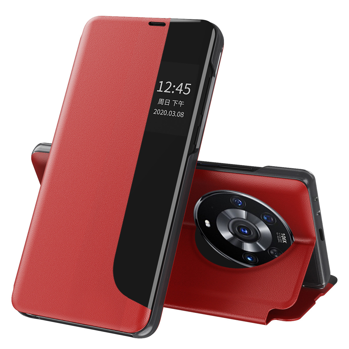 Smart View Fensterstand Design PU Leder Anti-fall-fall-fall-fall-schutz Folio Flip Cover Für Honor Magic3 Pro - Rot, Honor Magic3 Pro
Smart View Fensterstand Design PU Leder Anti-fall-fall-fall-fall-schutz Folio Flip Cover Für Honor Magic3 Pro - Rot, Honor Magic3 Pro