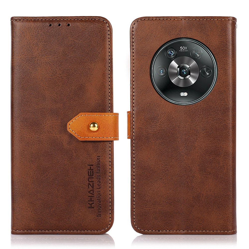 Khazneh Für Ehre Magic4 Golden Magnetic Schnallen Ständer Cover, Dual Farbige Lederflip -Brieftasche Telefon Hülle - Braun, Honor Magic4 5G
Khazneh Für Ehre Magic4 Golden Magnetic Schnallen Ständer Cover, Dual Farbige Lederflip -Brieftasche Telefon Hülle - Braun, Honor Magic4 5G