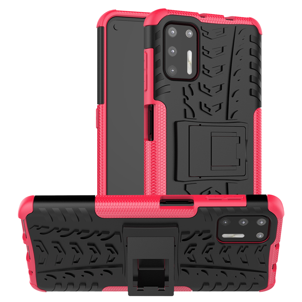 Cool Tire PC + TPU Hybrid -telefonhülle Für Motorola Moto G9 Plus Kickstand Cover - Rose, Motorola Moto G9 Plus
Cool Tire PC + TPU Hybrid -telefonhülle Für Motorola Moto G9 Plus Kickstand Cover - Rose, Motorola Moto G9 Plus