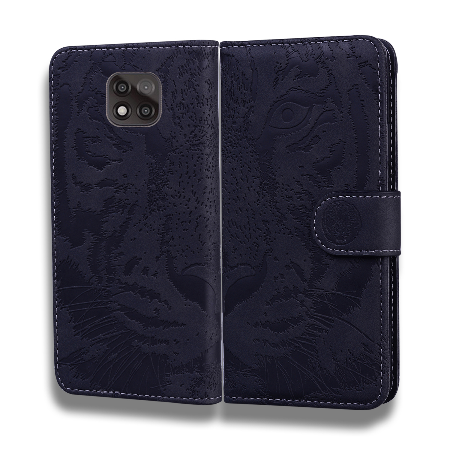 Imprinted Tiger Pattern Stand Wallet Case Leather Cover for Motorola Moto G Power (2021) - Black, Motorola Motorola Moto E7
Imprinted Tiger Pattern Stand Wallet Case Leather Cover for Motorola Moto G Power (2021) - Black, Motorola Motorola Moto E7