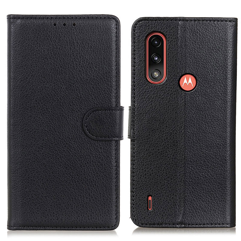 Litchi Skin Leder Hülle Telefon Schutzhülle Standabdeckung Für Motorola Moto E7 Power/Moto E7i Power - Schwarz, Motorola Moto E7 Power
Litchi Skin Leder Hülle Telefon Schutzhülle Standabdeckung Für Motorola Moto E7 Power/Moto E7i Power - Schwarz, Motorola Moto E7 Power
