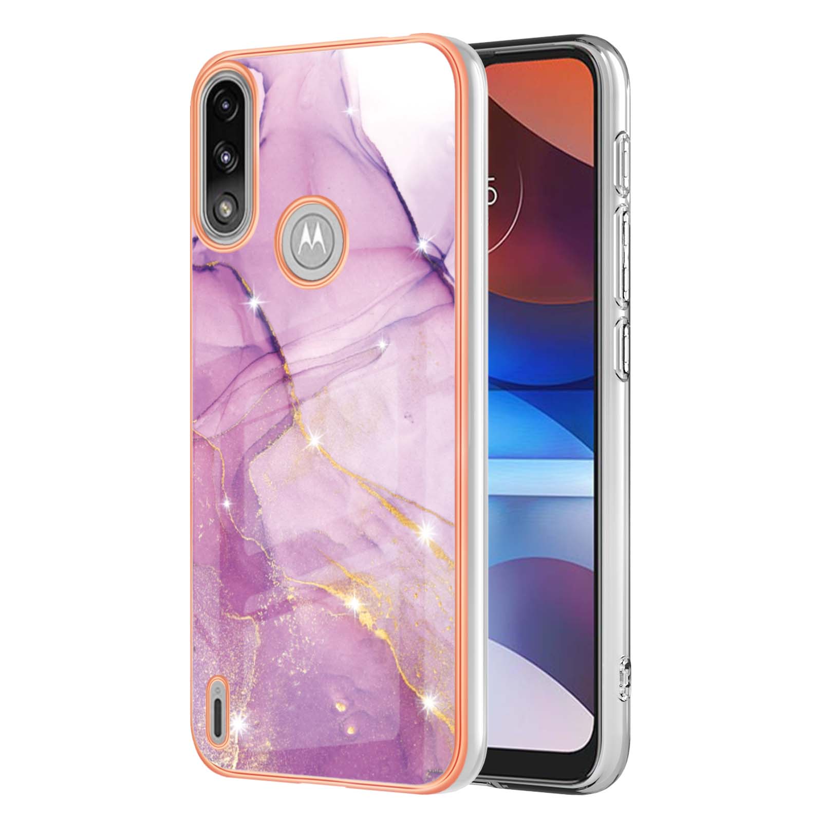 Elektroplatter Rahmen IMD IML Weiche TPU Kratzfeste Anti-fall-schutzhülle Für Motorola Moto E7-leistung / Moto E7i -kraft - Lila 001, Motorola Moto E7 Power
Elektroplatter Rahmen IMD IML Weiche TPU Kratzfeste Anti-fall-schutzhülle Für Motorola Moto E7-leistung / Moto E7i -kraft - Lila 001, Motorola Moto E7 Power