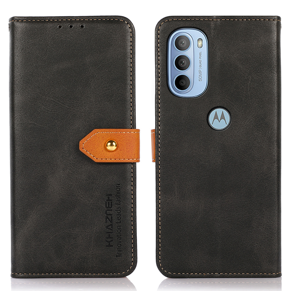 Khazneh PU Leder Brieftasche Golden Magnetic Clasp Flip Mobiltelefon Hülle TPU Innenschale Für Motorola Moto G31/G41 - Schwarz, Motorola Moto G31 4G
Khazneh PU Leder Brieftasche Golden Magnetic Clasp Flip Mobiltelefon Hülle TPU Innenschale Für Motorola Moto G31/G41 - Schwarz, Motorola Moto G31 4G