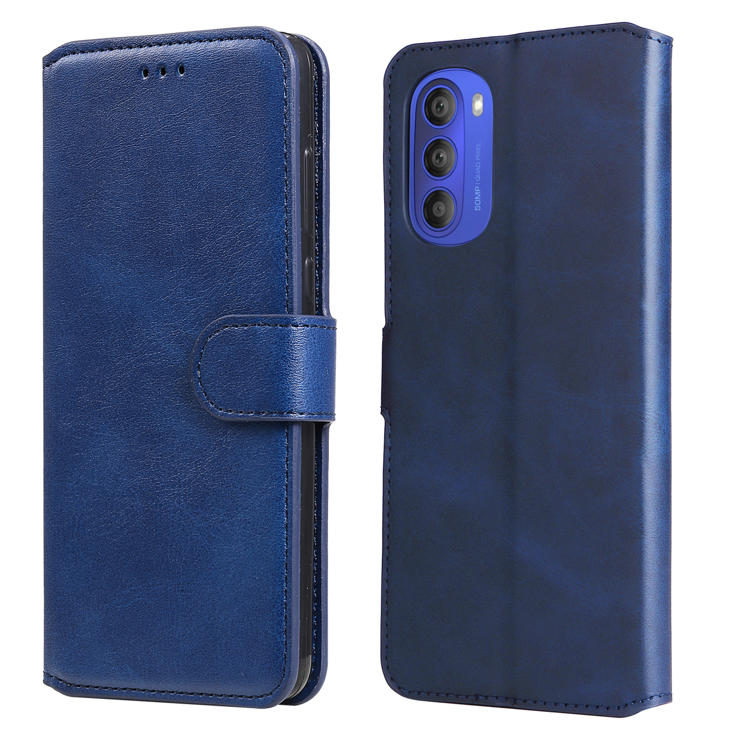 PU Leder + TPU -stoßdämpfer Wallet Stand Schutzhülle Für Motorola Moto G51 5G - Blau, Motorola Moto G51 5G
PU Leder + TPU -stoßdämpfer Wallet Stand Schutzhülle Für Motorola Moto G51 5G - Blau, Motorola Moto G51 5G