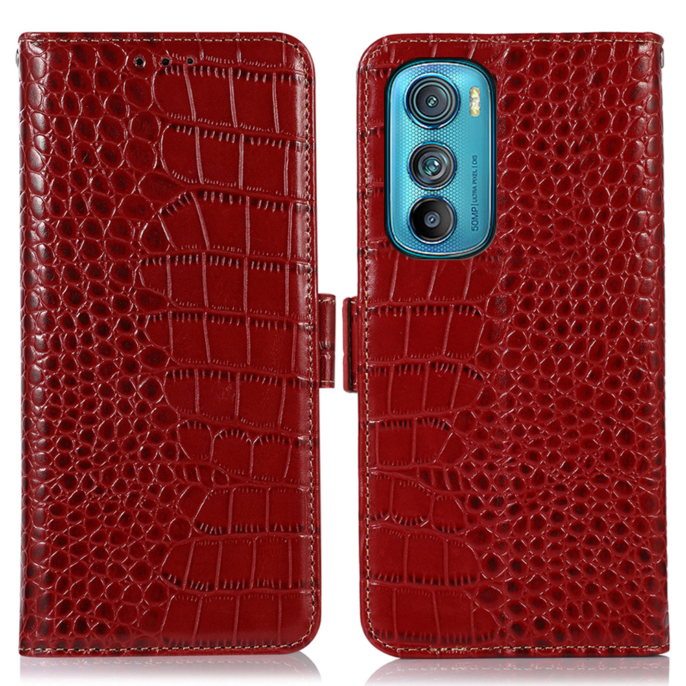 Für Motorola Edge 30 5g Krokodiltextur Echte Kuhlattenleder -Magnethülle Flip Book Stand RFID Blocking Wallet Wallet Cover - Rot, Motorola Edge 30 5G
Für Motorola Edge 30 5g Krokodiltextur Echte Kuhlattenleder -Magnethülle Flip Book Stand RFID Blocking Wallet Wallet Cover - Rot, Motorola Edge 30 5G