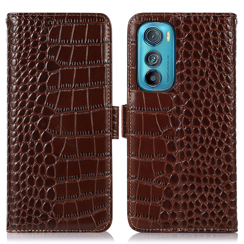 Für Motorola Edge 30 5g Krokodiltextur Echte Kuhlattenleder -Magnethülle Flip Book Stand RFID Blocking Wallet Wallet Cover - Braun, Motorola Edge 30 5G
Für Motorola Edge 30 5g Krokodiltextur Echte Kuhlattenleder -Magnethülle Flip Book Stand RFID Blocking Wallet Wallet Cover - Braun, Motorola Edge 30 5G