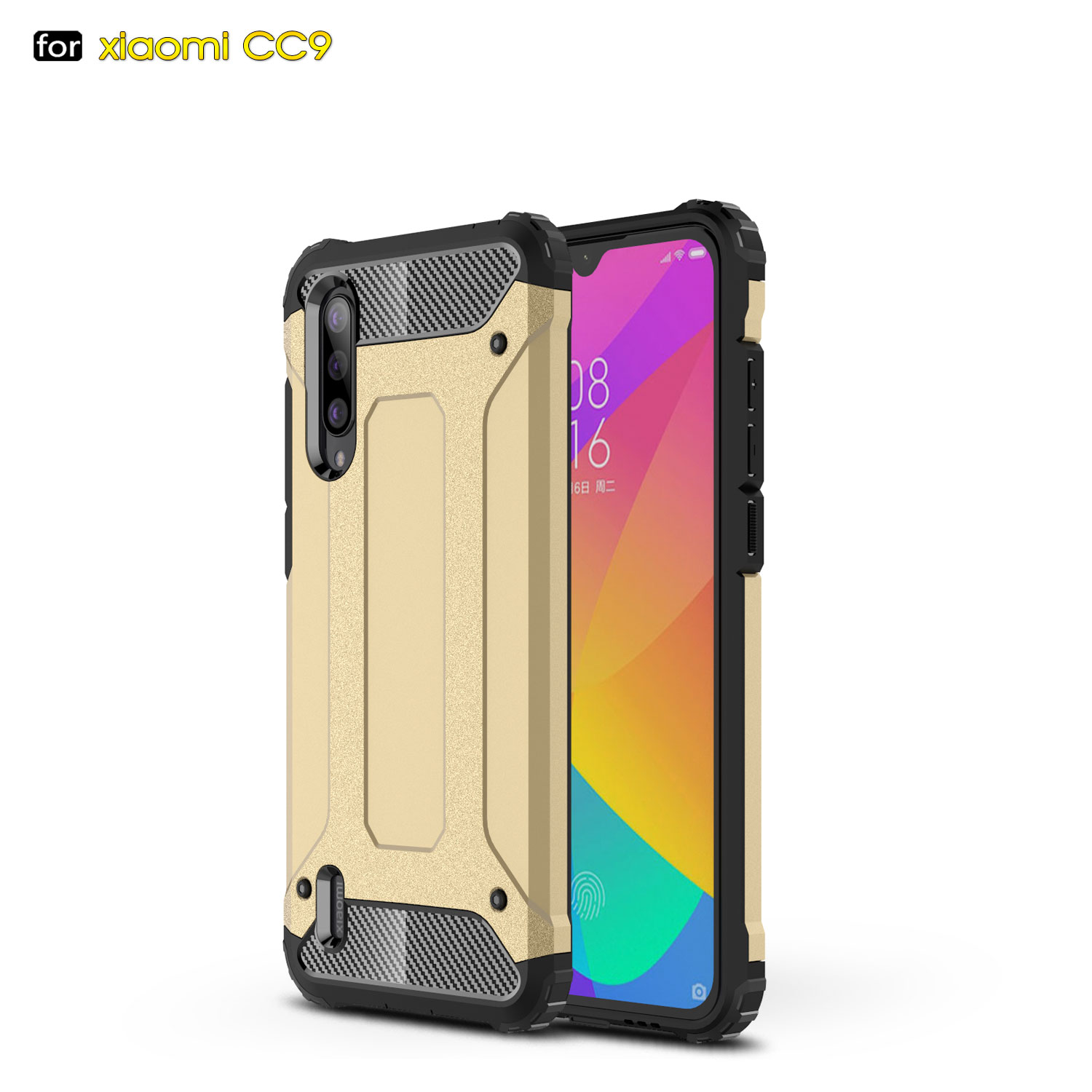 Armor Guard PC+TPU Shell Case Xiaomi Mi CC9 / Mi CC9 Meitu Edition/ Mi 9 Lite - Gold, Xiaomi Xiaomi Mi CC9
Armor Guard PC+TPU Shell Case Xiaomi Mi CC9 / Mi CC9 Meitu Edition/ Mi 9 Lite - Gold, Xiaomi Xiaomi Mi CC9