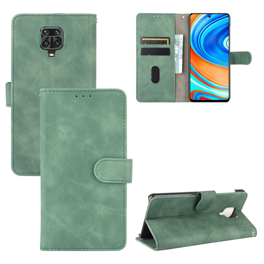 Skin-touch Wallet Stand Leather Flip Shell for Xiaomi Redmi Note 9S/Note 9 Pro/9 Pro Max - Green, Xiaomi Xiaomi Redmi Note 9
Skin-touch Wallet Stand Leather Flip Shell for Xiaomi Redmi Note 9S/Note 9 Pro/9 Pro Max - Green, Xiaomi Xiaomi Redmi Note 9