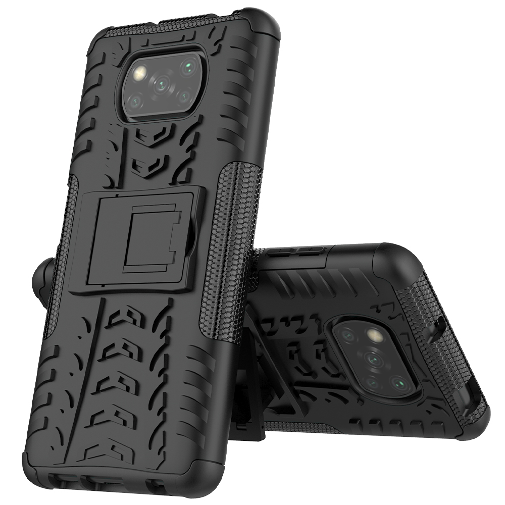 Cool Tire PC + TPU Hybrid -hülle Für Xiaomi Poco X3/poco X3 NFC Kickstand Cover - Alles Schwarz, Xiaomi Poco X3
Cool Tire PC + TPU Hybrid -hülle Für Xiaomi Poco X3/poco X3 NFC Kickstand Cover - Alles Schwarz, Xiaomi Poco X3
