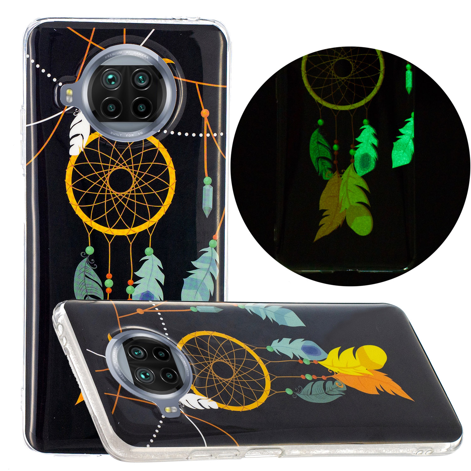 Noctilucent Strukturierte IMD -abdeckung Für Xiaomi Mi 10T Lite 5G/Redmi Note 9 Pro 5g/mi 10i 5G TPU -fall - Feder -traumfänger, Xiaomi Mi 10T Lite 5G
Noctilucent Strukturierte IMD -abdeckung Für Xiaomi Mi 10T Lite 5G/Redmi Note 9 Pro 5g/mi 10i 5G TPU -fall - Feder -traumfänger, Xiaomi Mi 10T Lite 5G