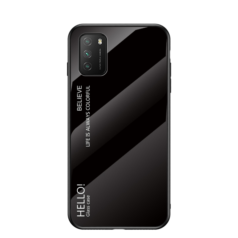 Gradientenfarbe Für Xiaomi Poco M3 / Redmi Hinweis 9 4G / Redmi 9 Power / Redmi 9T Gehärtetes Glas + PC + TPU Combo Case - Schwarz, Xiaomi Poco M3
Gradientenfarbe Für Xiaomi Poco M3 / Redmi Hinweis 9 4G / Redmi 9 Power / Redmi 9T Gehärtetes Glas + PC + TPU Combo Case - Schwarz, Xiaomi Poco M3