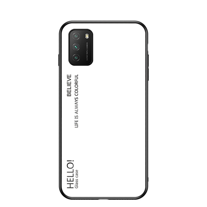 Gradientenfarbe Für Xiaomi Poco M3 / Redmi Hinweis 9 4G / Redmi 9 Power / Redmi 9T Gehärtetes Glas + PC + TPU Combo Case - Weiß, Xiaomi Poco M3
Gradientenfarbe Für Xiaomi Poco M3 / Redmi Hinweis 9 4G / Redmi 9 Power / Redmi 9T Gehärtetes Glas + PC + TPU Combo Case - Weiß, Xiaomi Poco M3