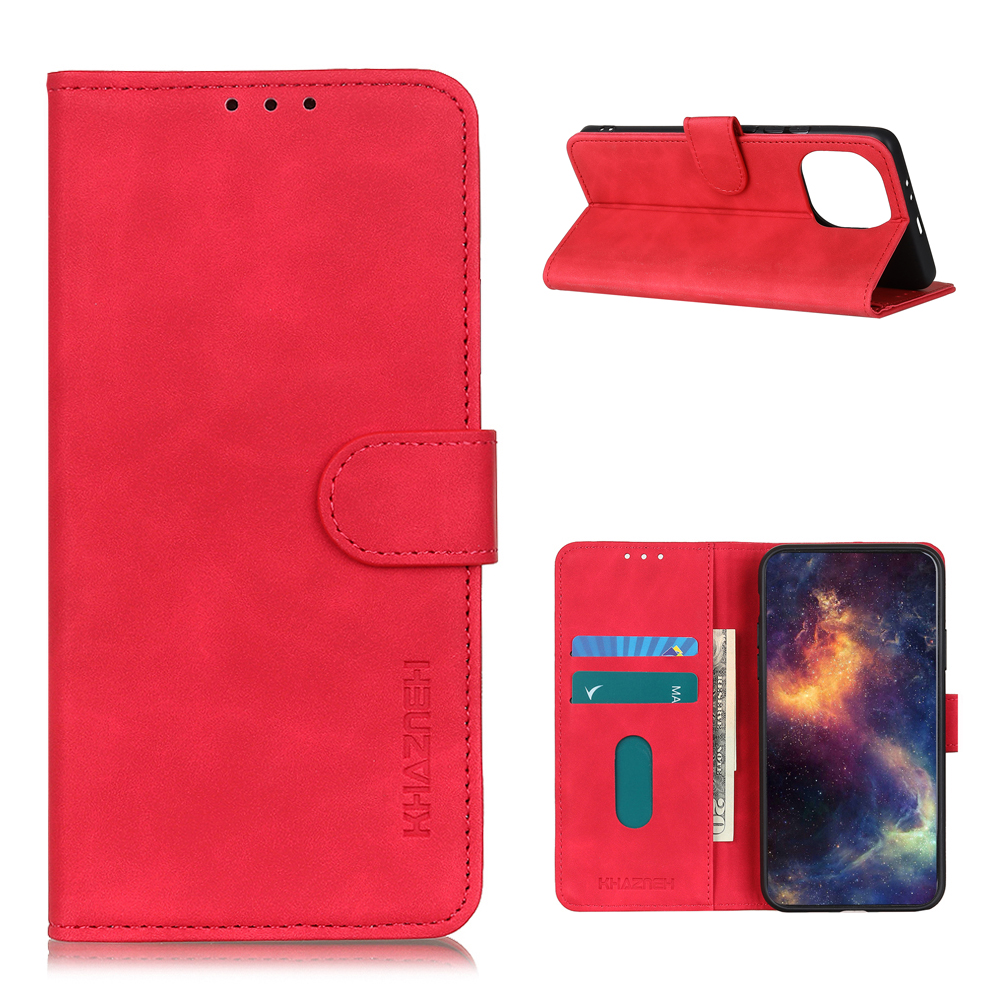 Khazneh Retro-Stil Folio Flip Leder Mobiltelefon Brieftasche Stand Cover Case Für Xiaomi Mi 11 - Rot, Xiaomi Mi 11
Khazneh Retro-Stil Folio Flip Leder Mobiltelefon Brieftasche Stand Cover Case Für Xiaomi Mi 11 - Rot, Xiaomi Mi 11