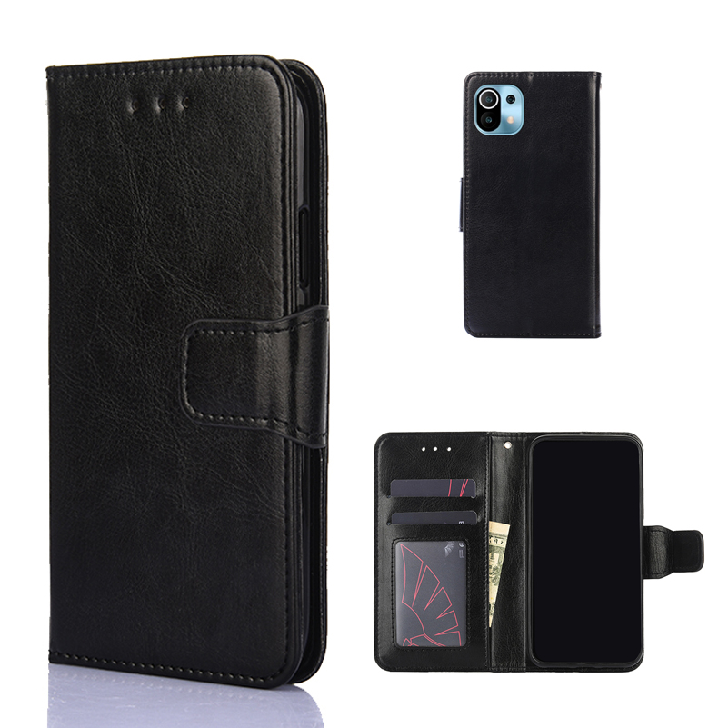 Wallet Stand Design Full Protection Leder-Telefon-Schutzhülle Für Xiaomi MI 11 - Schwarz, Xiaomi Mi 11
Wallet Stand Design Full Protection Leder-Telefon-Schutzhülle Für Xiaomi MI 11 - Schwarz, Xiaomi Mi 11
