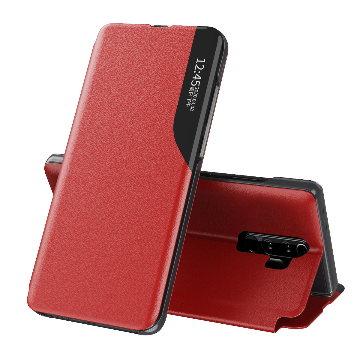 Ansicht Fenster Leder Stand Telefon Schutzhülle Für Xiaomi Redmi 9 - Rot, Xiaomi Redmi 9
Ansicht Fenster Leder Stand Telefon Schutzhülle Für Xiaomi Redmi 9 - Rot, Xiaomi Redmi 9