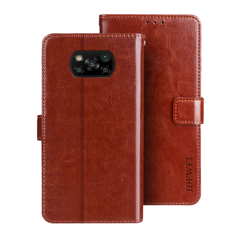 IDEWEI Wallet Stand Design Crazy Horse Textur Leder Mobiltelefongehäuse Für Xiaomi Poco X3 / POCO X3 NFC - Braun, Xiaomi Poco X3 NFC
IDEWEI Wallet Stand Design Crazy Horse Textur Leder Mobiltelefongehäuse Für Xiaomi Poco X3 / POCO X3 NFC - Braun, Xiaomi Poco X3 NFC