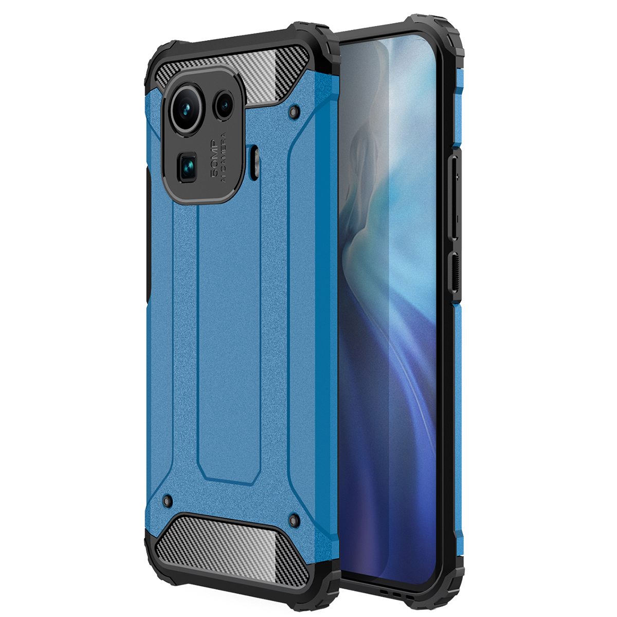 Four Corner Cushioned Hybrid Phone Shell Protective Case for Xiaomi Mi 11 Pro - Blue, Xiaomi Xiaomi Mi 11 Pro
Four Corner Cushioned Hybrid Phone Shell Protective Case for Xiaomi Mi 11 Pro - Blue, Xiaomi Xiaomi Mi 11 Pro