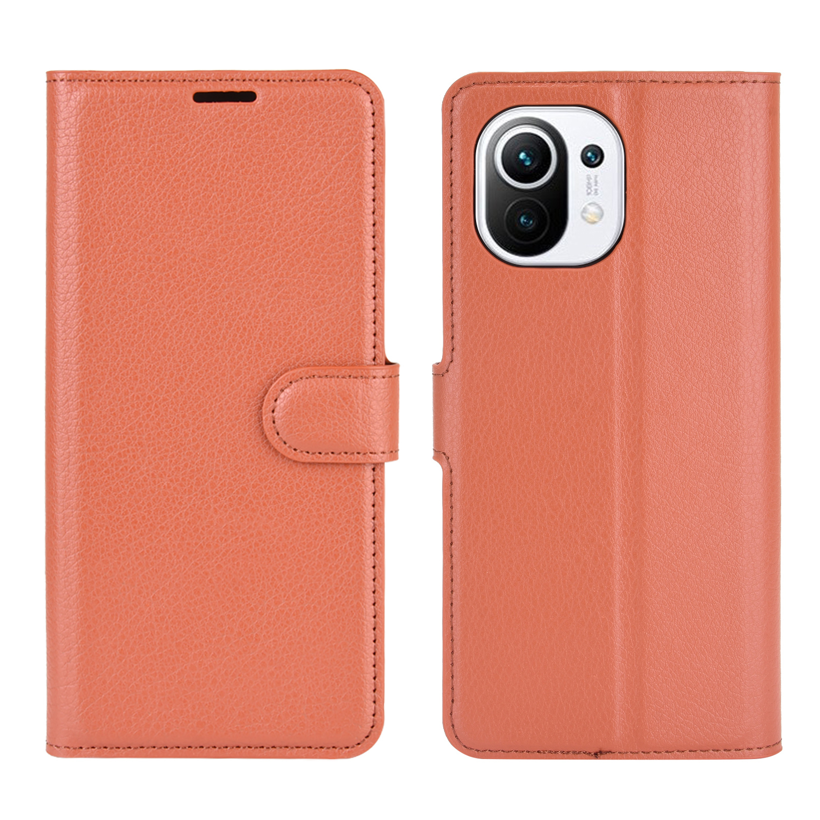 Folio Flip Litchi Texture Portefeuille Conception de Téléphone en Cuir Casse Avec Stand Pour Xiaomi Mi 11 - Brun
Folio Flip Litchi Texture Portefeuille Conception de Téléphone en Cuir Casse Avec Stand Pour Xiaomi Mi 11 - Brun