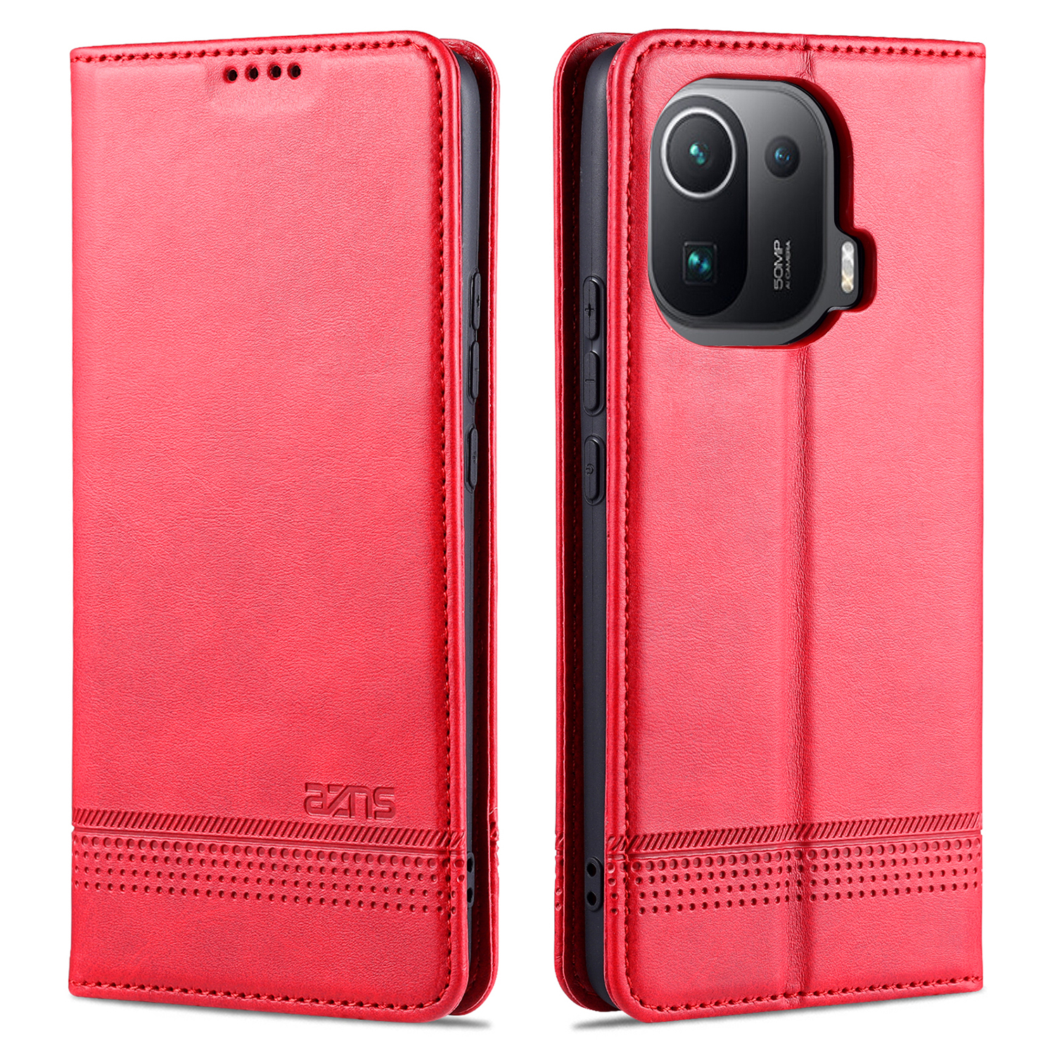 AZNS Auto-absorbiertes Magnetisches Ledergehäuse-stand Wallet Telefonschale Für Xiaomi Mi 11 Pro - Rot, Xiaomi Mi 11 Pro
AZNS Auto-absorbiertes Magnetisches Ledergehäuse-stand Wallet Telefonschale Für Xiaomi Mi 11 Pro - Rot, Xiaomi Mi 11 Pro