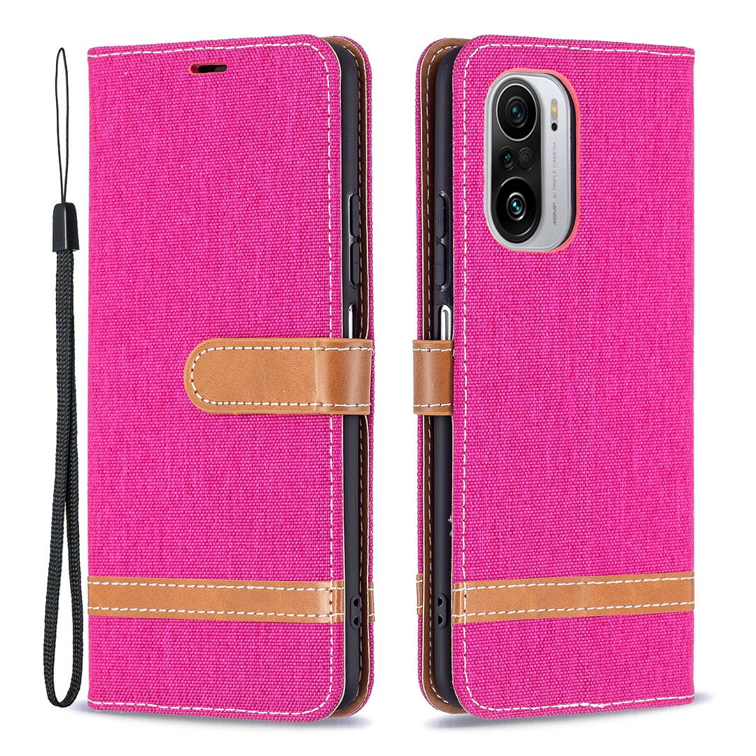 Assorted Color Jeans Cloth Leather Wallet Stand Case for Xiaomi Mi 11i/Poco F3/Redmi K40/K40 Pro - Rose
Assorted Color Jeans Cloth Leather Wallet Stand Case for Xiaomi Mi 11i/Poco F3/Redmi K40/K40 Pro - Rose