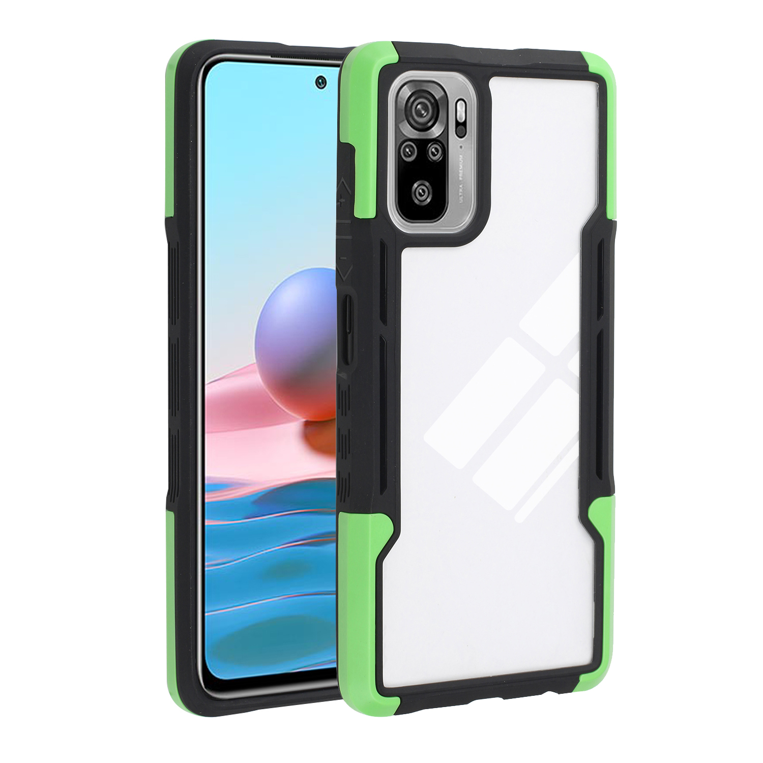 TPU + Acrylhybridabdeckung Für Xiaomi Redmi Anmerkung 10 4G/Note 10s Mobiltelefone Well -schutzhülle Shell - Schwarz / Grün, Xiaomi Redmi Note 10S 4G
TPU + Acrylhybridabdeckung Für Xiaomi Redmi Anmerkung 10 4G/Note 10s Mobiltelefone Well -schutzhülle Shell - Schwarz / Grün, Xiaomi Redmi Note 10S 4G