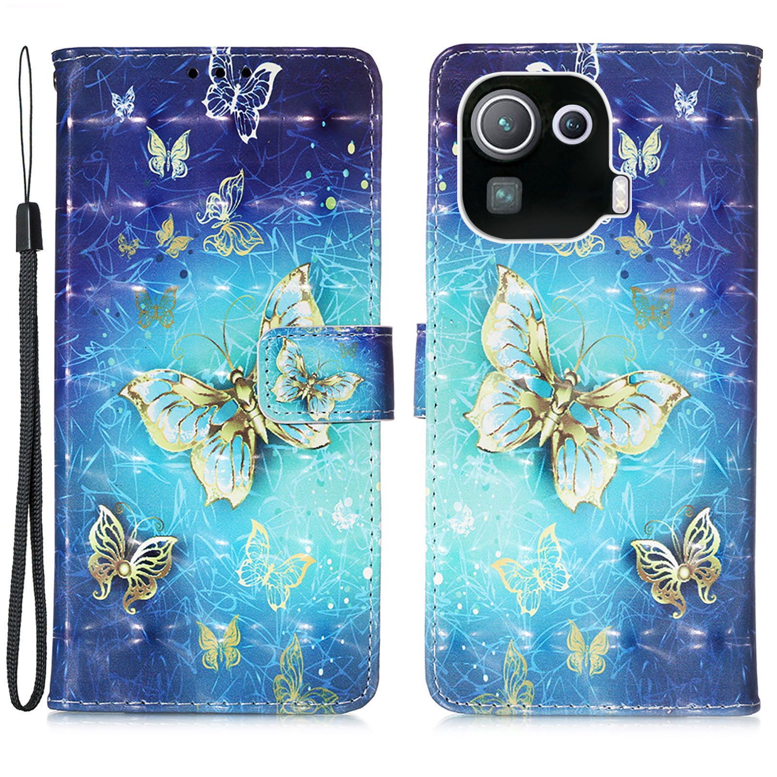 Leichte Stelle Dekor Gemustert Leder Brieftasche Für Xiaomi Mi 11 Pro - Gold Schmetterling, Xiaomi Mi 11 Pro
Leichte Stelle Dekor Gemustert Leder Brieftasche Für Xiaomi Mi 11 Pro - Gold Schmetterling, Xiaomi Mi 11 Pro