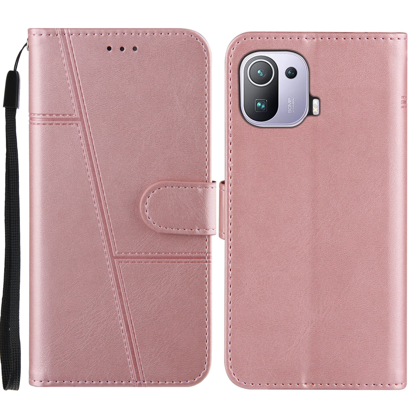 Prägnantes Spleißen Leder -telefonabdeckungskoffer Mit Stand Für Xiaomi Mi 11 Pro - Rosa, Xiaomi Mi 11 Pro
Prägnantes Spleißen Leder -telefonabdeckungskoffer Mit Stand Für Xiaomi Mi 11 Pro - Rosa, Xiaomi Mi 11 Pro