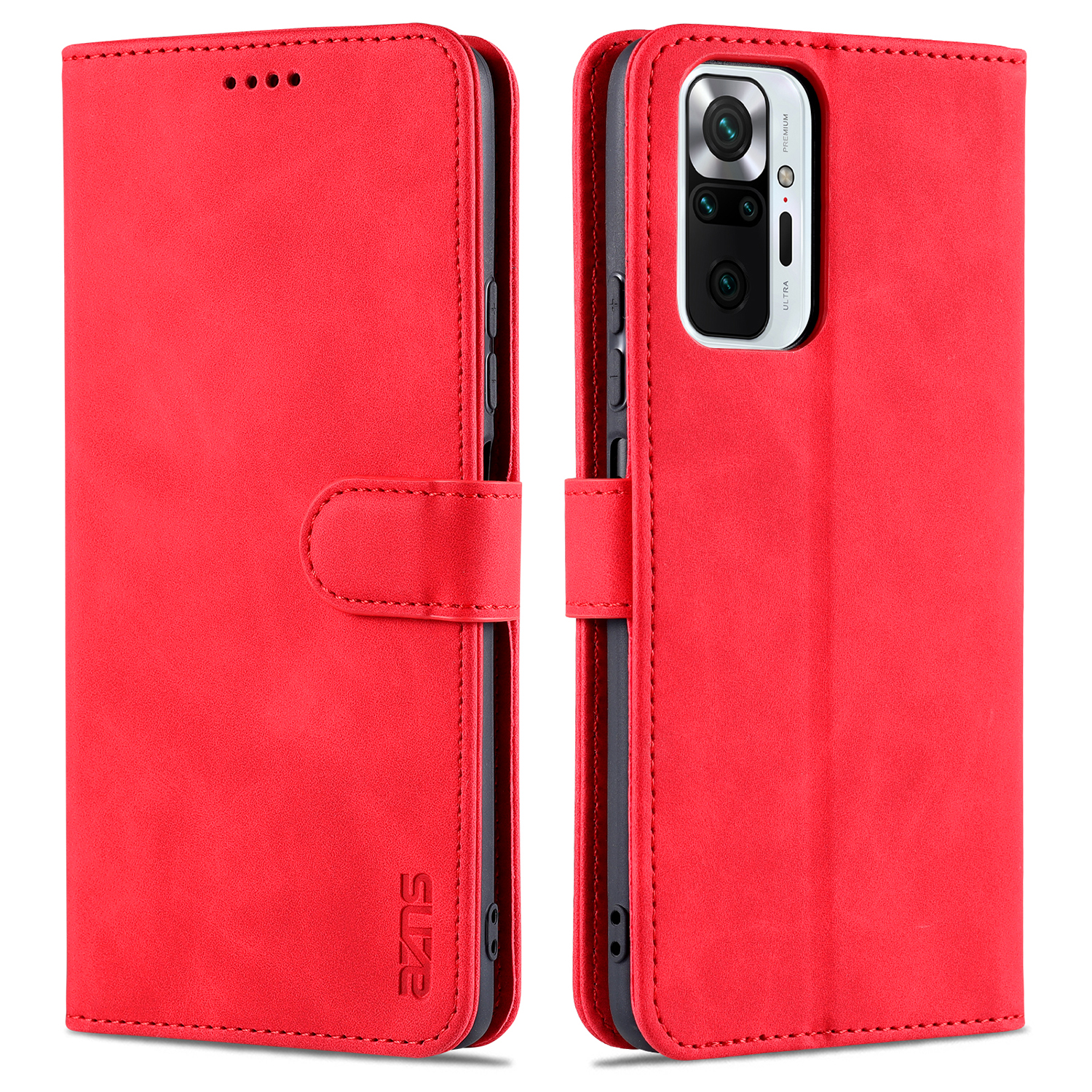 AZNS Wallet Stand Design All-round PU Leather Phone Cover Case for Xiaomi Redmi Note 10 Pro 4G (India)/(Global)/Note 10 Pro Max - Red, Samsung Galaxy A12
AZNS Wallet Stand Design All-round PU Leather Phone Cover Case for Xiaomi Redmi Note 10 Pro 4G (India)/(Global)/Note 10 Pro Max - Red, Samsung Galaxy A12