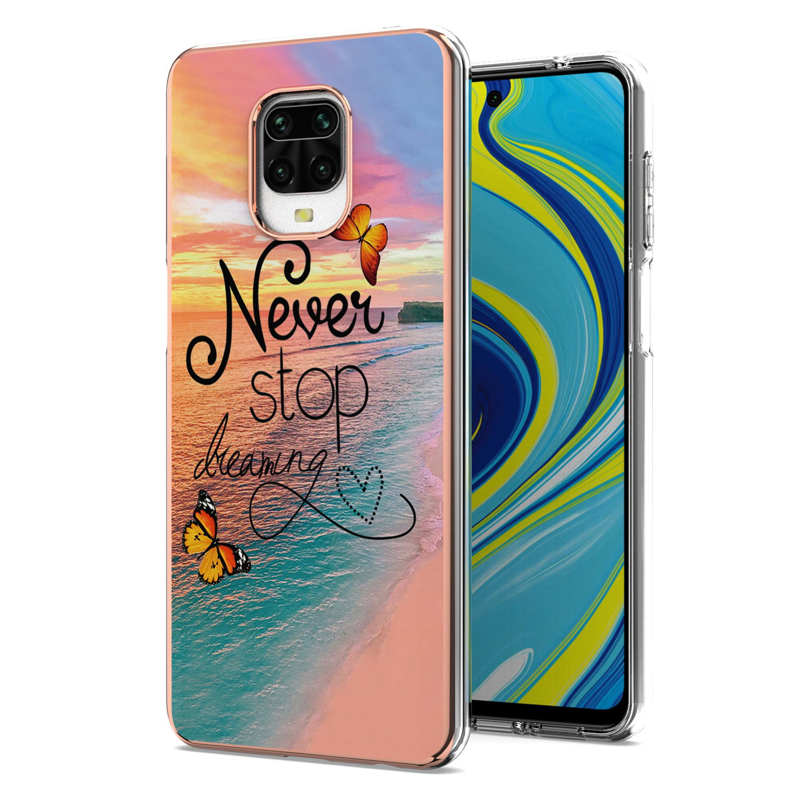 Anti-Scratch Electroplating IMD Protective Shockproof Stylish Soft TPU Back Case for Xiaomi Redmi Note 9S / Redmi Note 9 Pro / Redmi Note 9 Pro Max - Never Stop Dreaming
Anti-Scratch Electroplating IMD Protective Shockproof Stylish Soft TPU Back Case for Xiaomi Redmi Note 9S / Redmi Note 9 Pro / Redmi Note 9 Pro Max - Never Stop Dreaming