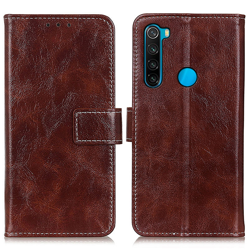 Crazy Horse Texture Full Protection Wallet Stand Cover Retro Style Leather Case for Xiaomi Redmi Note 8 2021 - Brown
Crazy Horse Texture Full Protection Wallet Stand Cover Retro Style Leather Case for Xiaomi Redmi Note 8 2021 - Brown
