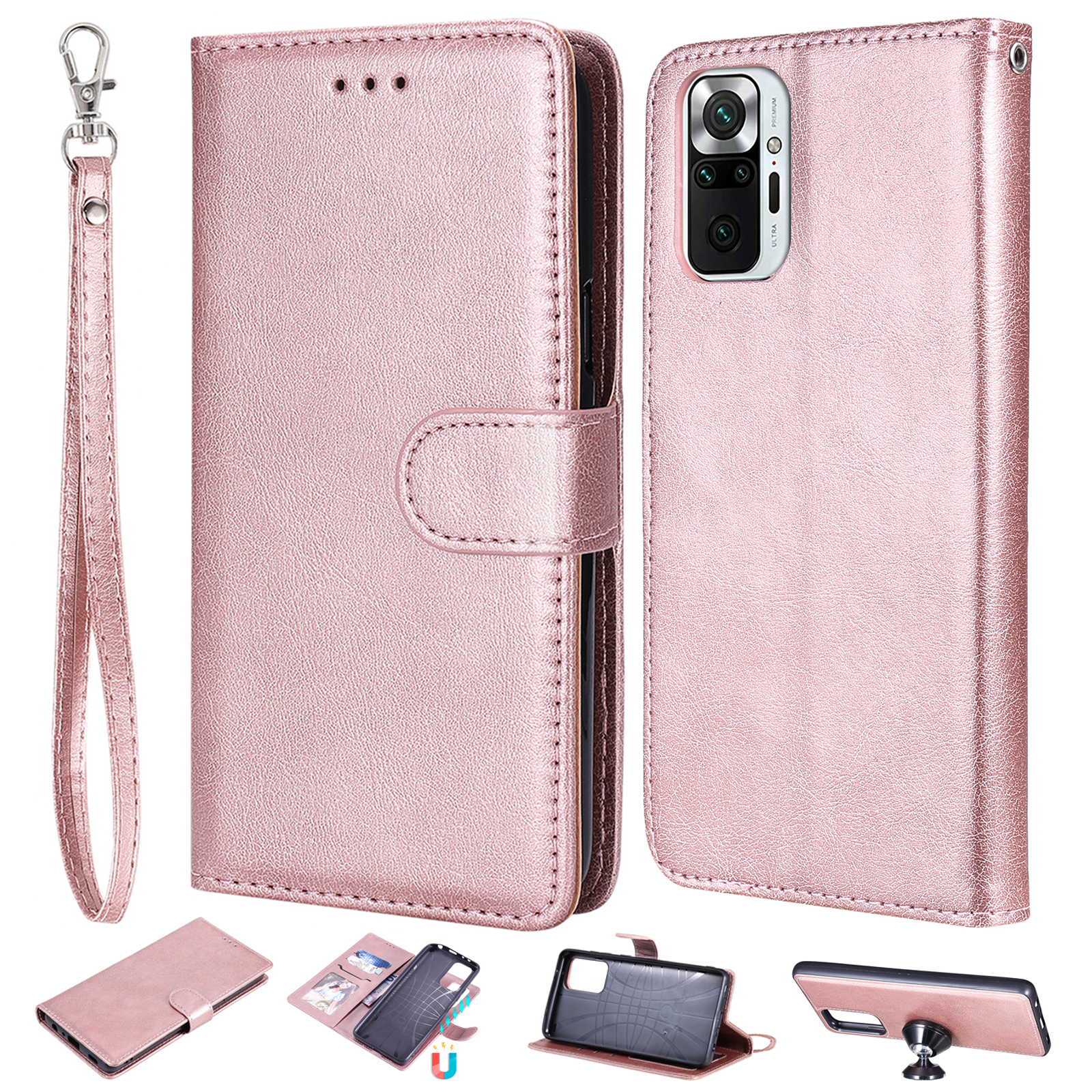Antiball Magnetic KT Leder Serie-3 Abnehmbar 2-in-1 Leder-telefonabdeckungsschale Für Xiaomi Redmi Note 10 4G/Note 10s - Roségold, Xiaomi Redmi Note 10 4G
Antiball Magnetic KT Leder Serie-3 Abnehmbar 2-in-1 Leder-telefonabdeckungsschale Für Xiaomi Redmi Note 10 4G/Note 10s - Roségold, Xiaomi Redmi Note 10 4G