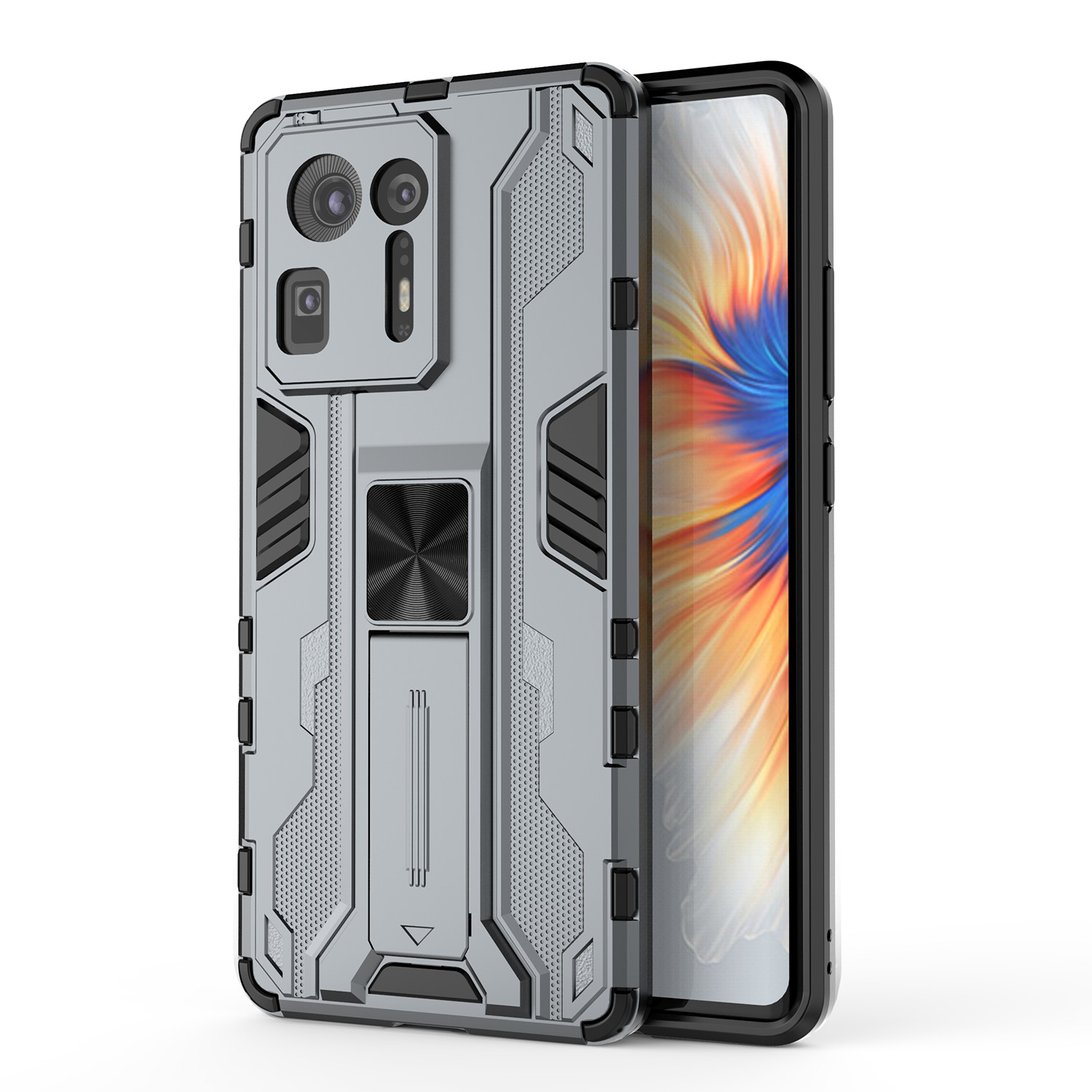 PC + TPU Dual-layer-anti-drop-drop Langlebiger Schockabsorptionspanzerschutzschutzhülle Mit Kickstand Für Xiaomi Mix 4 - Grau, Xiaomi Mix 4
PC + TPU Dual-layer-anti-drop-drop Langlebiger Schockabsorptionspanzerschutzschutzhülle Mit Kickstand Für Xiaomi Mix 4 - Grau, Xiaomi Mix 4