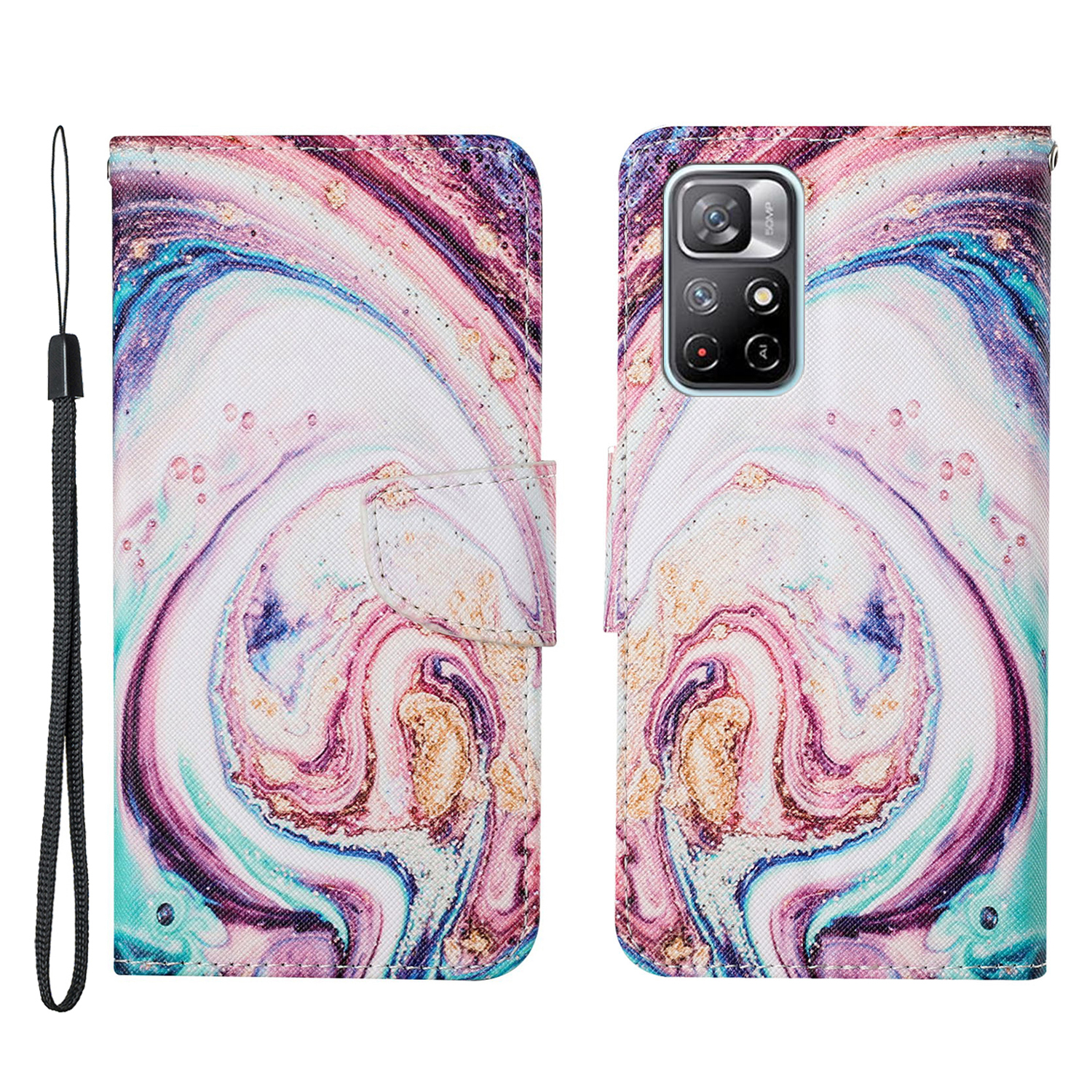 Cross Texturmuster Druckleder -hülle Ballet -brieftasche Telefonabdeckung Mit Riemen Für Xiaomi Redmi Note 11 Pro 5G (China) (mediatek)/note 11 Pro+ 5G - Wirbel/marmormuster, Xiaomi Redmi Note 11 Pro 5G (China) (MediaTek)
Cross Texturmuster Druckleder -hülle Ballet -brieftasche Telefonabdeckung Mit Riemen Für Xiaomi Redmi Note 11 Pro 5G (China) (mediatek)/note 11 Pro+ 5G - Wirbel/marmormuster, Xiaomi Redmi Note 11 Pro 5G (China) (MediaTek)