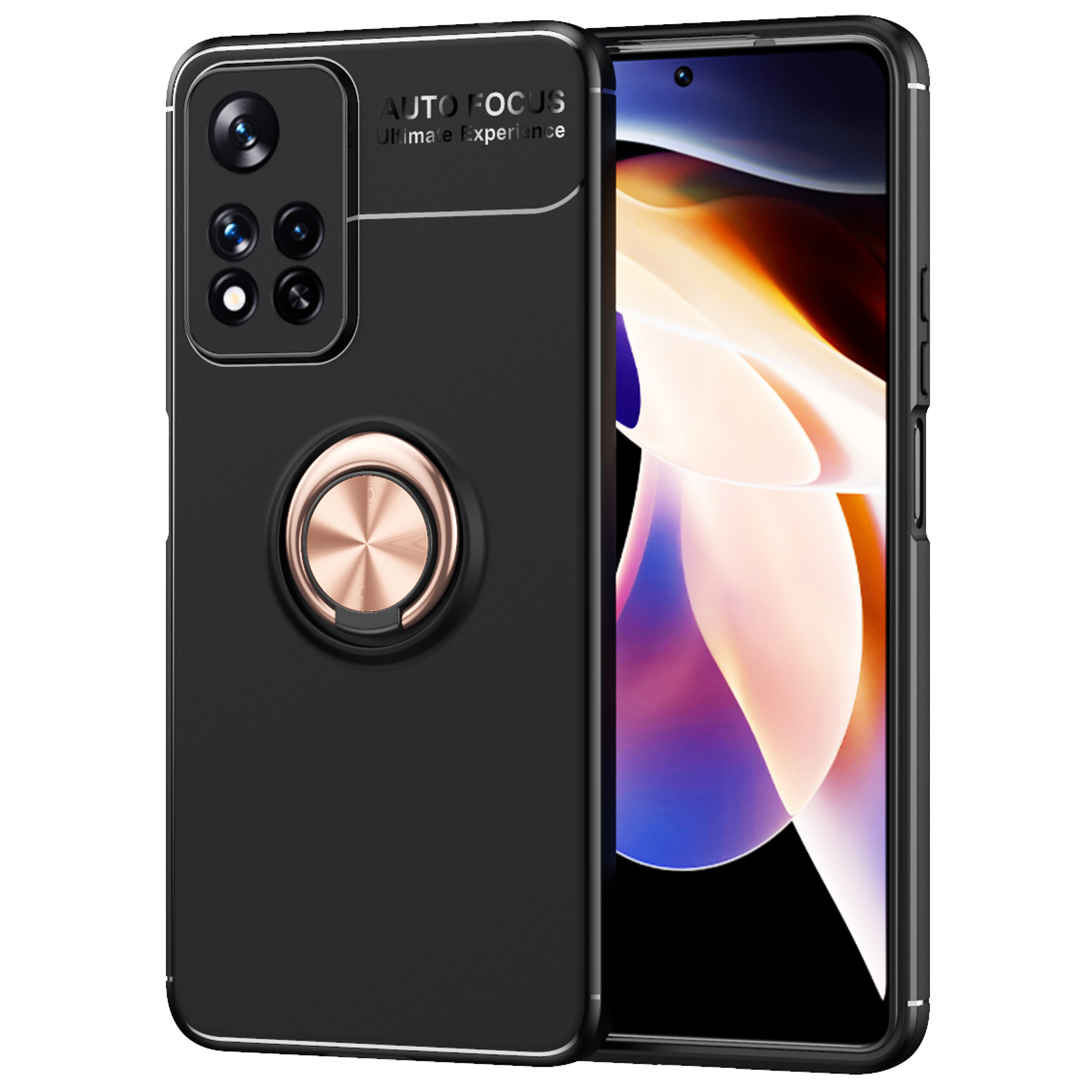 Hange Honder Kickstand Matte Soft TPU Cover Anti-fall Phone Case Pour Xiaomi Redmi Note 11 Pro 5G (chine) (mediatek) / Note 11 Pro + 5G - le Noir / or Rose, Xiaomi Xiaomi Redmi Note 11 Pro
Hange Honder Kickstand Matte Soft TPU Cover Anti-fall Phone Case Pour Xiaomi Redmi Note 11 Pro 5G (chine) (mediatek) / Note 11 Pro + 5G - le Noir / or Rose, Xiaomi Xiaomi Redmi Note 11 Pro