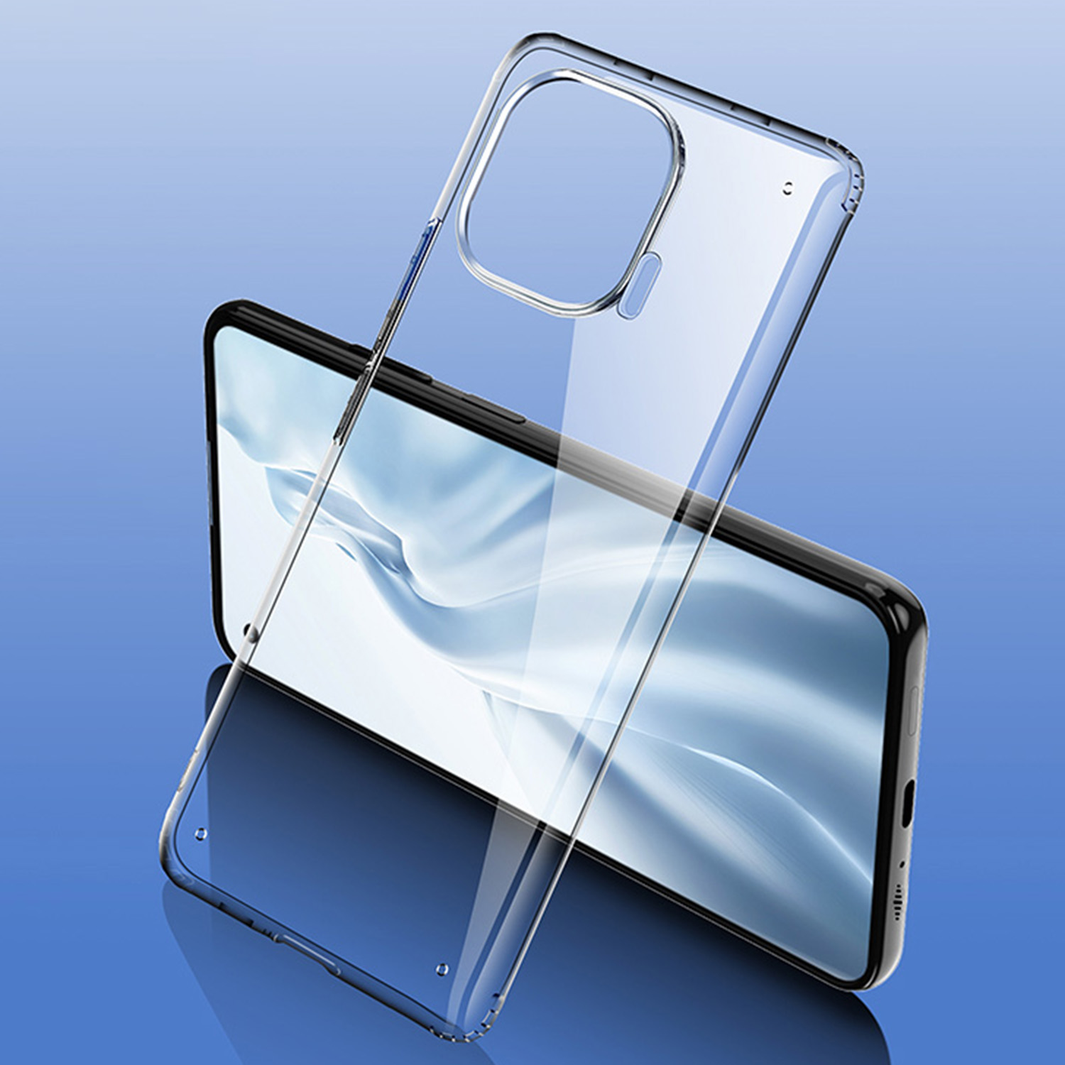 FUKELAI Crystal Clear Case for Xiaomi Mi 11 Pro Soft TPU + Hard PC Reinforced Corner Protective Phone Cover - Transparent Black
FUKELAI Crystal Clear Case for Xiaomi Mi 11 Pro Soft TPU + Hard PC Reinforced Corner Protective Phone Cover - Transparent Black