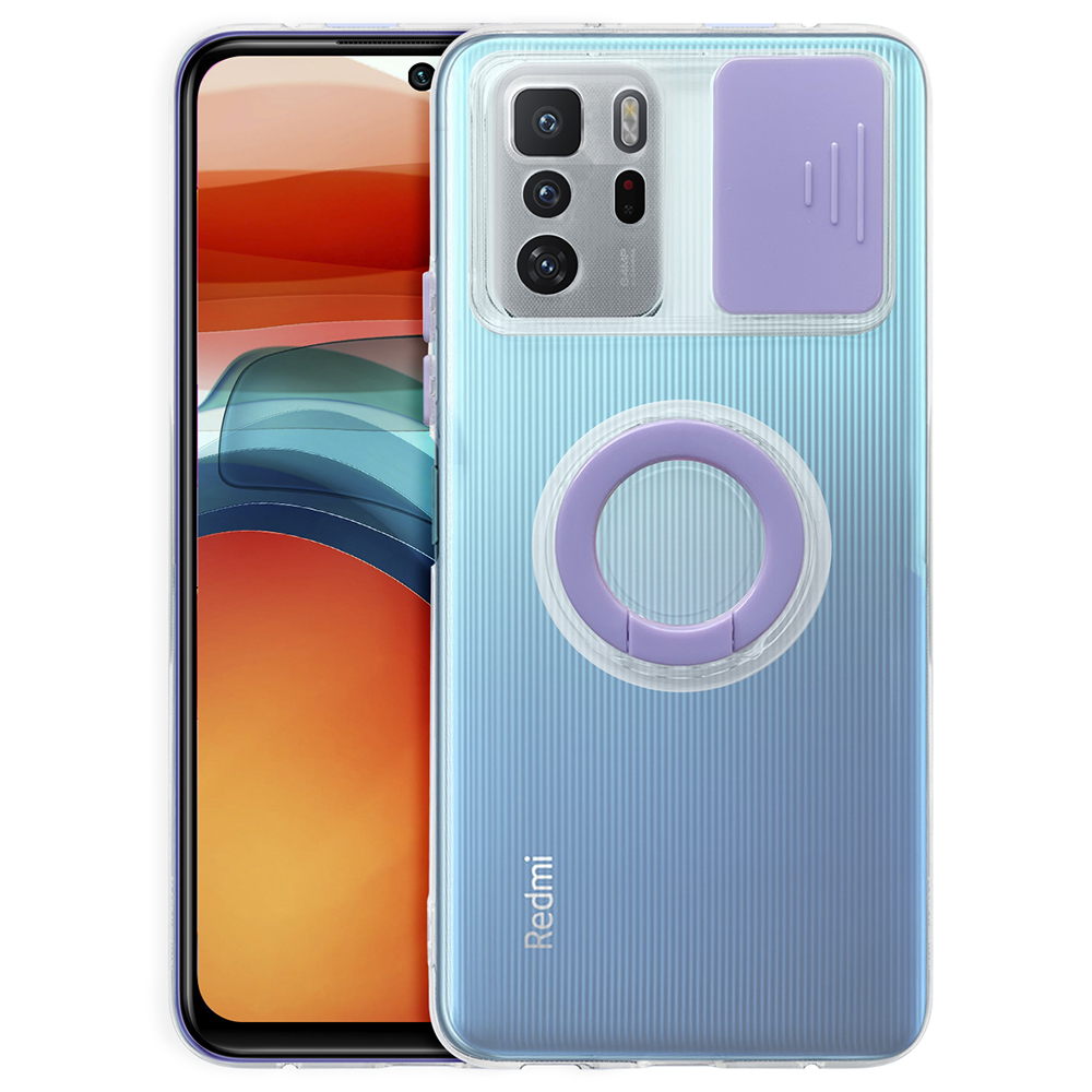 For Xiaomi Redmi Note 10 Pro 5G (China)/Poco X3 GT Ring Kickstand Slide Camera Cover Soft TPU + Hard PC Shockproof Mobile Phone Case - Purple, UMI Umidigi A7 Pro
For Xiaomi Redmi Note 10 Pro 5G (China)/Poco X3 GT Ring Kickstand Slide Camera Cover Soft TPU + Hard PC Shockproof Mobile Phone Case - Purple, UMI Umidigi A7 Pro
