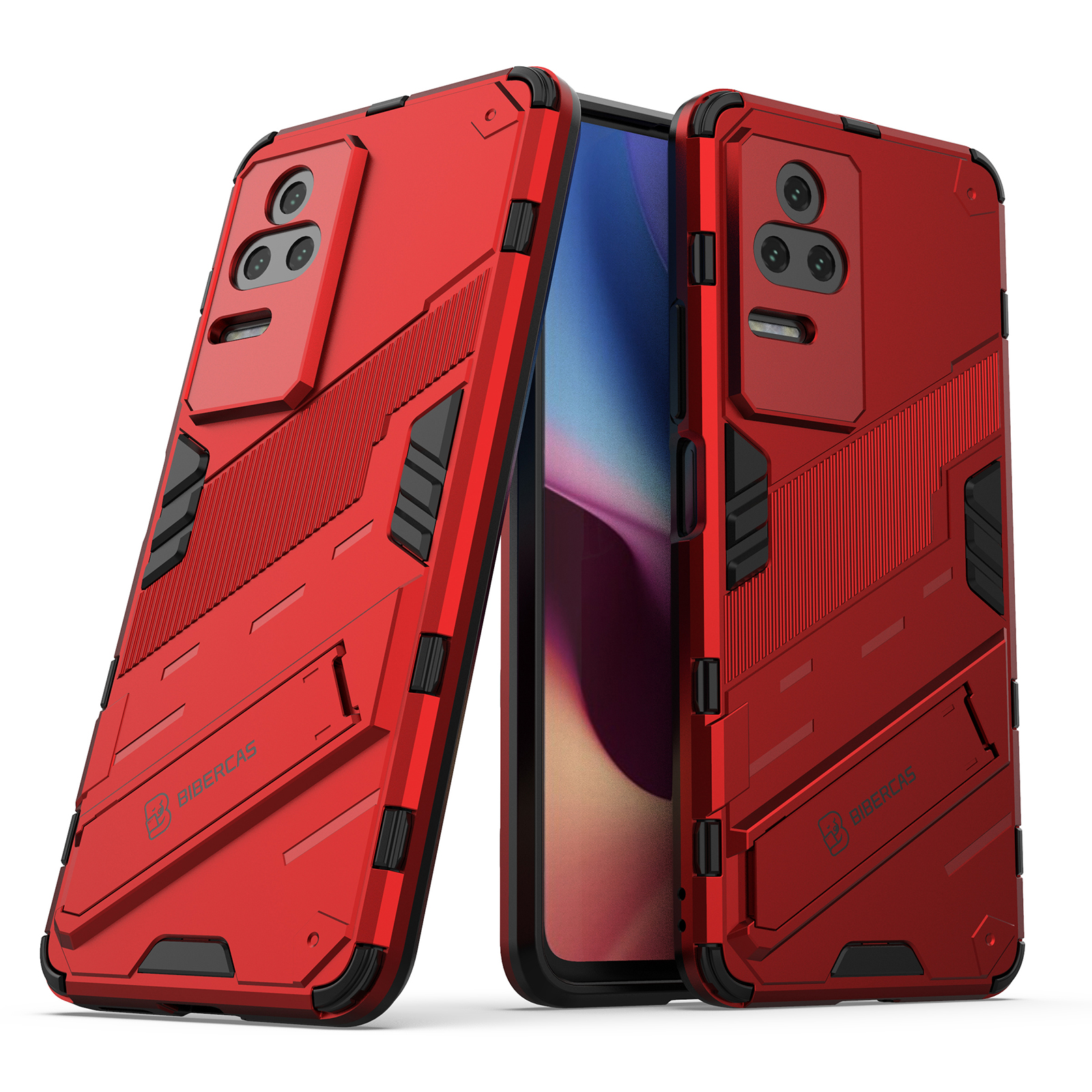 Pour Xiaomi Redmi K50 Pro / K50 Hard PC + Soft TPU Tpuproproof Mobile Phone Cover Kickstand Cover - Rouge
Pour Xiaomi Redmi K50 Pro / K50 Hard PC + Soft TPU Tpuproproof Mobile Phone Cover Kickstand Cover - Rouge
