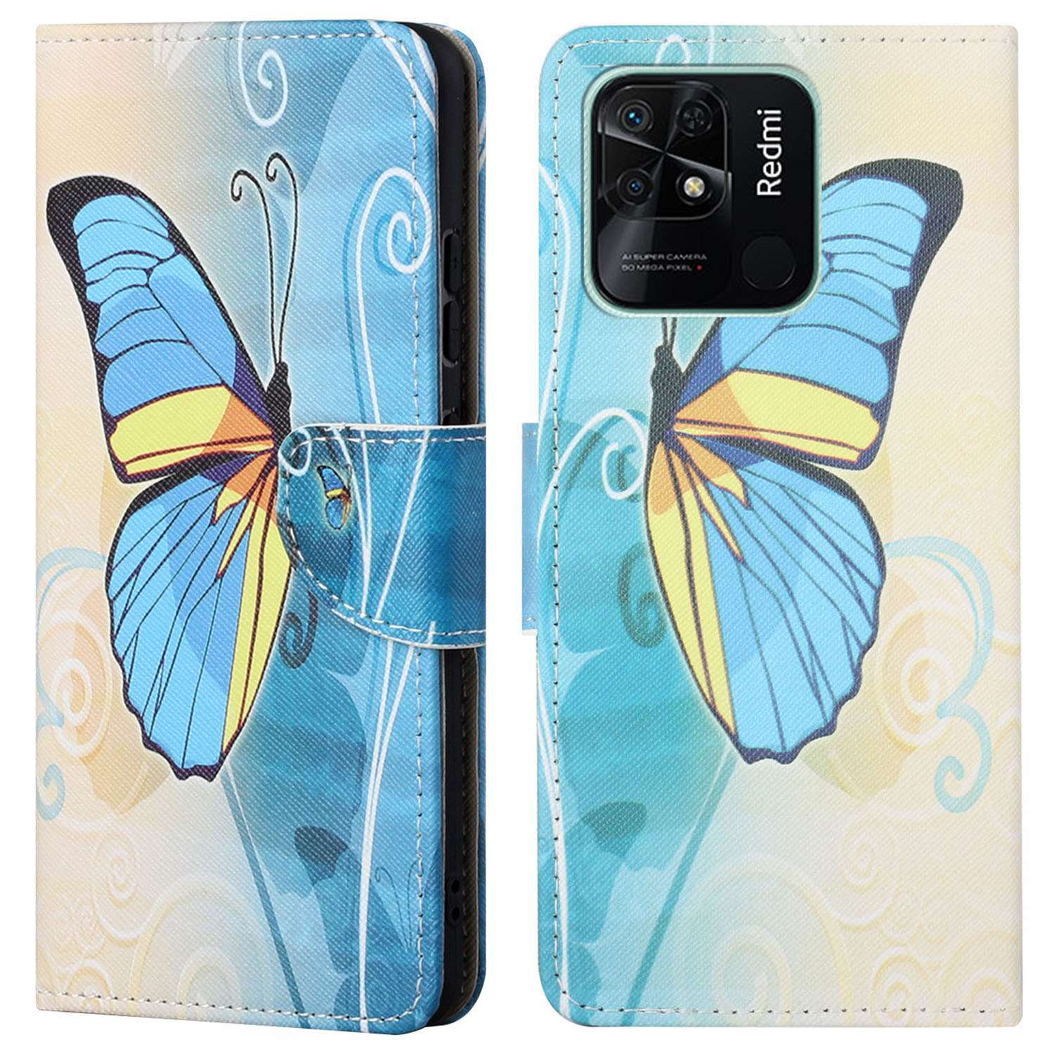 Für Xiaomi Redmi 10C Cross Textur Muster Druck PU Leder Brieftasche Faltbare Stand Telefonabdeckung - Buntes Schmetterling, Xiaomi Redmi 10C 4G
Für Xiaomi Redmi 10C Cross Textur Muster Druck PU Leder Brieftasche Faltbare Stand Telefonabdeckung - Buntes Schmetterling, Xiaomi Redmi 10C 4G