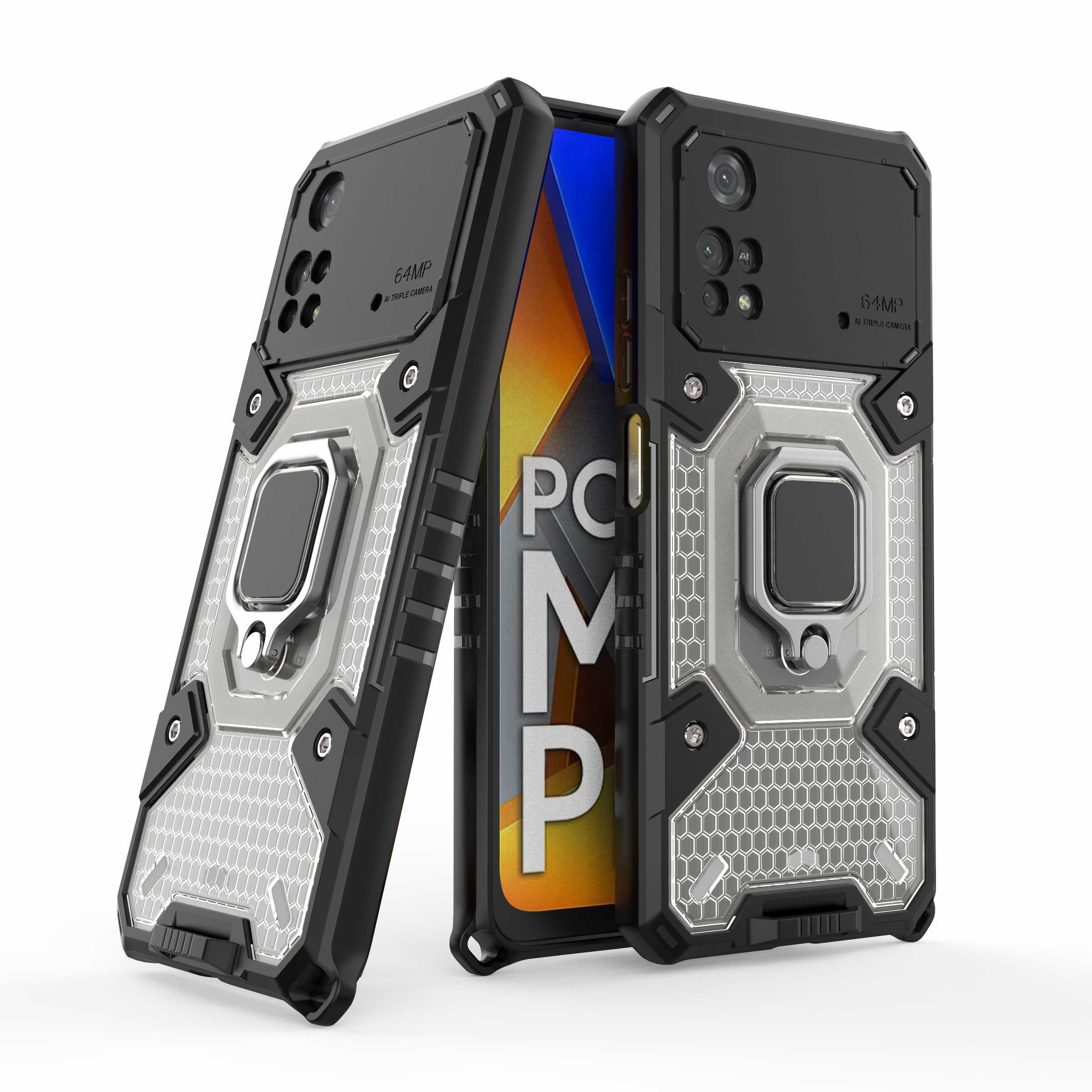 Für Xiaomi Poco M4 Pro 4G Schockfeste TPU+PC Dual Protection Hülle Finger Ring Kickstand Rückenabdeckung - Grau, Xiaomi Poco M4 Pro 4G
Für Xiaomi Poco M4 Pro 4G Schockfeste TPU+PC Dual Protection Hülle Finger Ring Kickstand Rückenabdeckung - Grau, Xiaomi Poco M4 Pro 4G