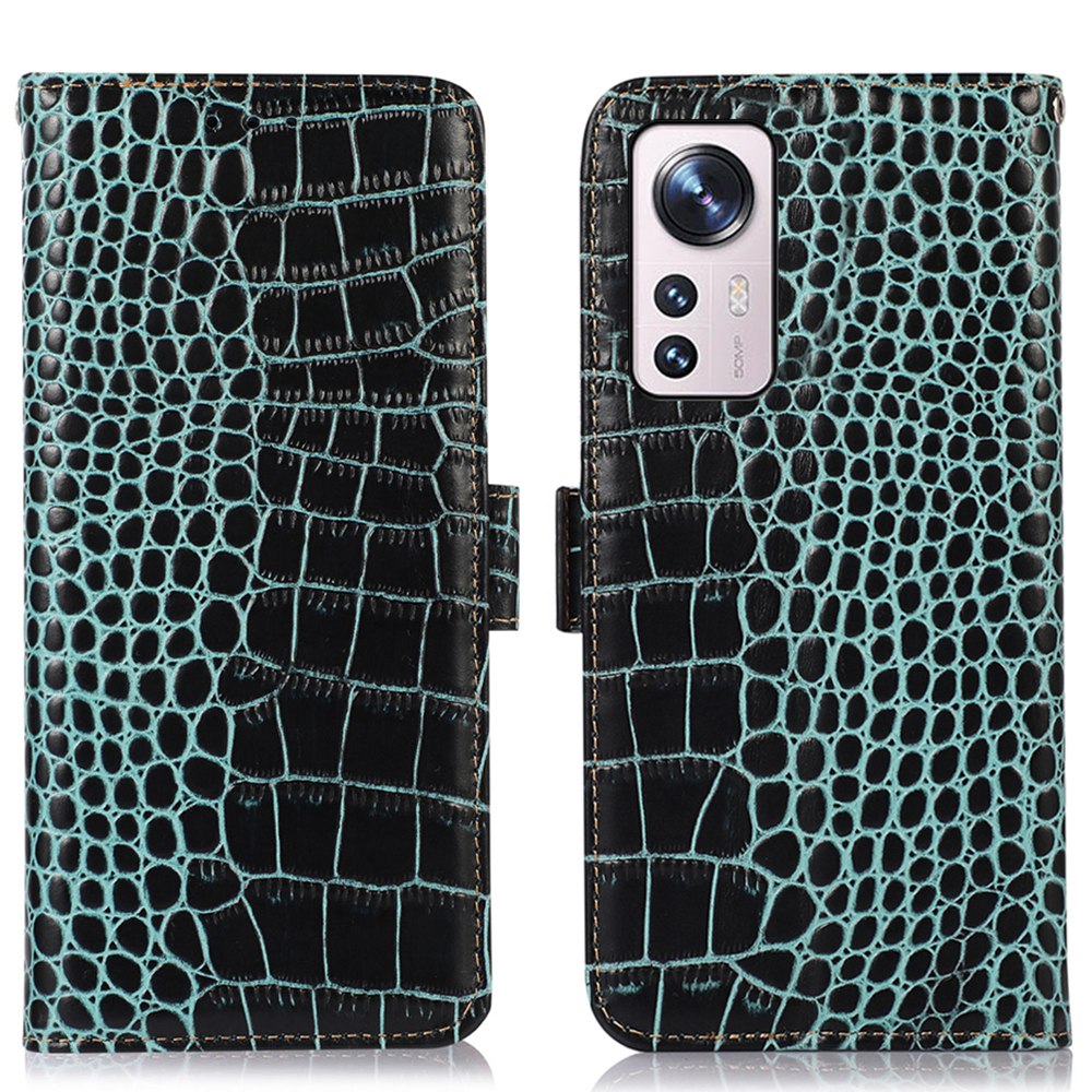 Für Xiaomi 12 Pro 5g/12s Pro 5G/12 Pro (abmessung) 5G RFID Blockierende Echte Kuhläden-leder-brieftaschen-telefonabdeckung, Gut Geschützte Krokodil-texturständer Magnetic Flip Folio Gehäuse - Grün, Xiaomi 12 Pro 5G
Für Xiaomi 12 Pro 5g/12s Pro 5G/12 Pro (abmessung) 5G RFID Blockierende Echte Kuhläden-leder-brieftaschen-telefonabdeckung, Gut Geschützte Krokodil-texturständer Magnetic Flip Folio Gehäuse - Grün, Xiaomi 12 Pro 5G