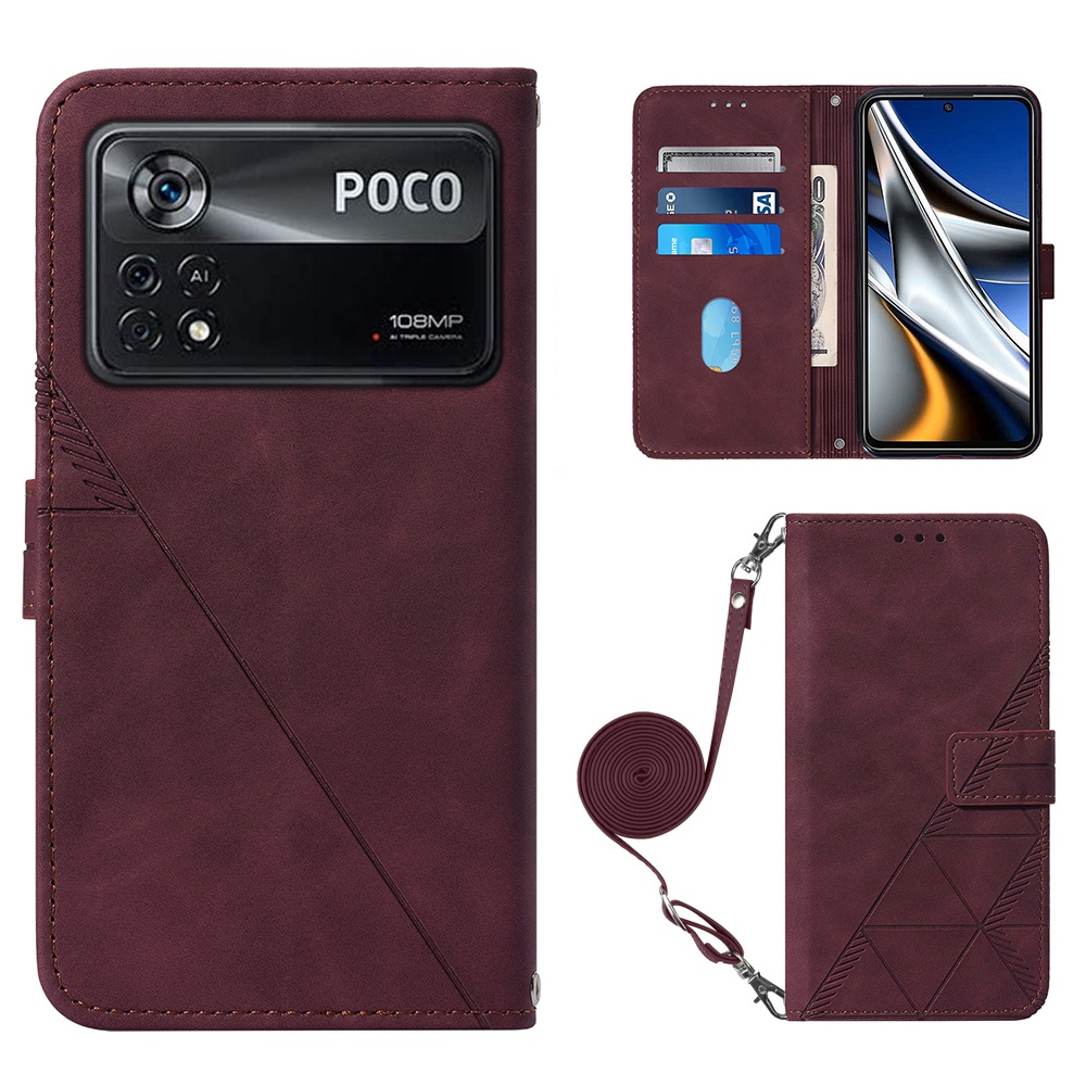Yb-sprengreihe-2 Für Xiaomi Poco X4 Pro 5g-sprenglinien Lederhülle Mit Schultergurt, Faltbarer Ständer Brieftasche Handyabdeckung - Weinrot, Xiaomi Poco X4 Pro 5G
Yb-sprengreihe-2 Für Xiaomi Poco X4 Pro 5g-sprenglinien Lederhülle Mit Schultergurt, Faltbarer Ständer Brieftasche Handyabdeckung - Weinrot, Xiaomi Poco X4 Pro 5G