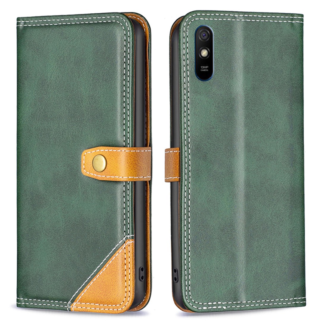 Binfen Color BF Leder Serie-8 Für Xiaomi Redmi 9A 12 Style Double Stitching Lines Spleißen Leder-telefonhülle Mit Standkartenhalter - Grün, Xiaomi Redmi 9A
Binfen Color BF Leder Serie-8 Für Xiaomi Redmi 9A 12 Style Double Stitching Lines Spleißen Leder-telefonhülle Mit Standkartenhalter - Grün, Xiaomi Redmi 9A