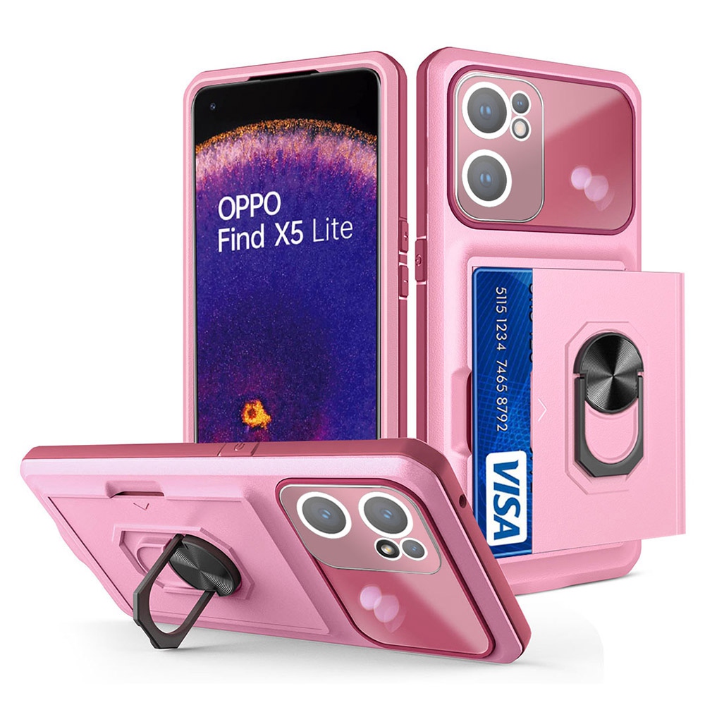 Für Oppo Finden Sie X5 Lite Eingebauter Ringkickstand-telefonabdeckung Schieber - Rosa/wein Rot, Oppo Find X5 Lite
Für Oppo Finden Sie X5 Lite Eingebauter Ringkickstand-telefonabdeckung Schieber - Rosa/wein Rot, Oppo Find X5 Lite