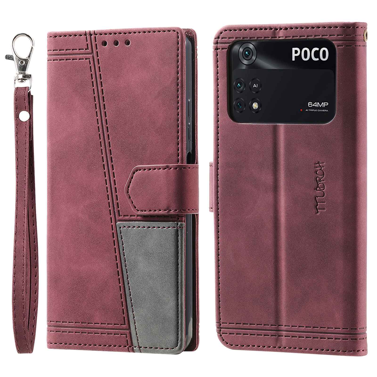 Ttudrch Style 004 Spleißen Telefonhülle Für Xiaomi POCO M4 Pro 4G, RFID -Blockierungs -Brieftasche PU Leder Magnetische Verschlussabdeckung - Weinrot, Xiaomi Poco M4 Pro 4G
Ttudrch Style 004 Spleißen Telefonhülle Für Xiaomi POCO M4 Pro 4G, RFID -Blockierungs -Brieftasche PU Leder Magnetische Verschlussabdeckung - Weinrot, Xiaomi Poco M4 Pro 4G