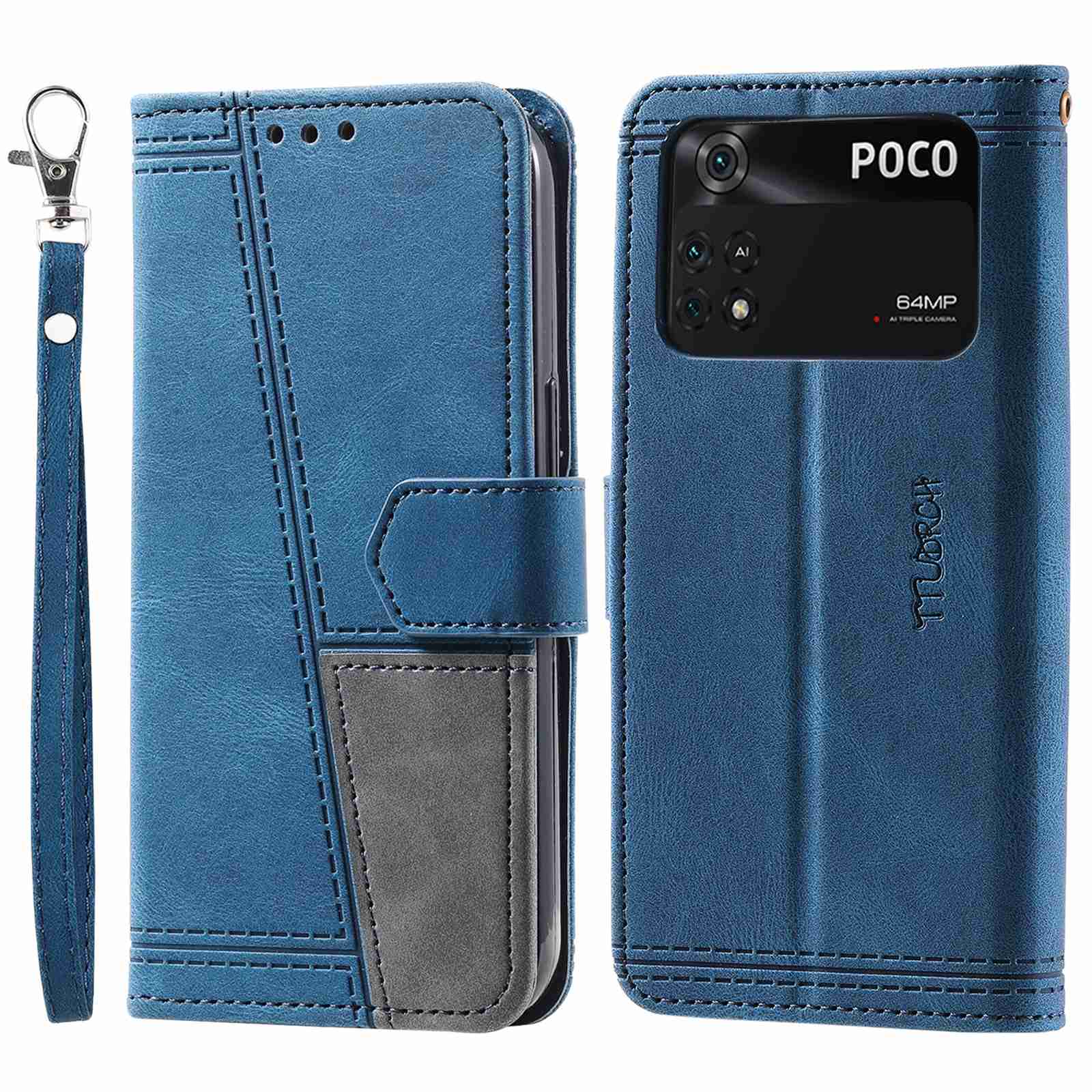 Ttudrch Style 004 Spleißen Telefonhülle Für Xiaomi POCO M4 Pro 4G, RFID -Blockierungs -Brieftasche PU Leder Magnetische Verschlussabdeckung - Blau, Xiaomi Poco M4 Pro 4G
Ttudrch Style 004 Spleißen Telefonhülle Für Xiaomi POCO M4 Pro 4G, RFID -Blockierungs -Brieftasche PU Leder Magnetische Verschlussabdeckung - Blau, Xiaomi Poco M4 Pro 4G