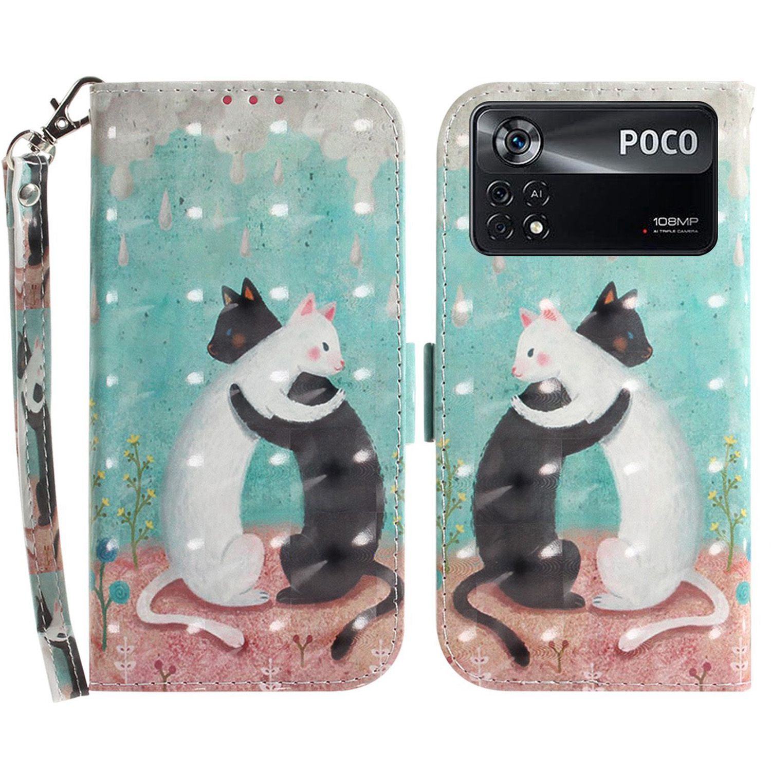 Für Xiaomi Poco X4 Pro 5G PU Lederständer Verfügt - Zwei Katzen, Xiaomi Poco X4 Pro 5G
Für Xiaomi Poco X4 Pro 5G PU Lederständer Verfügt - Zwei Katzen, Xiaomi Poco X4 Pro 5G