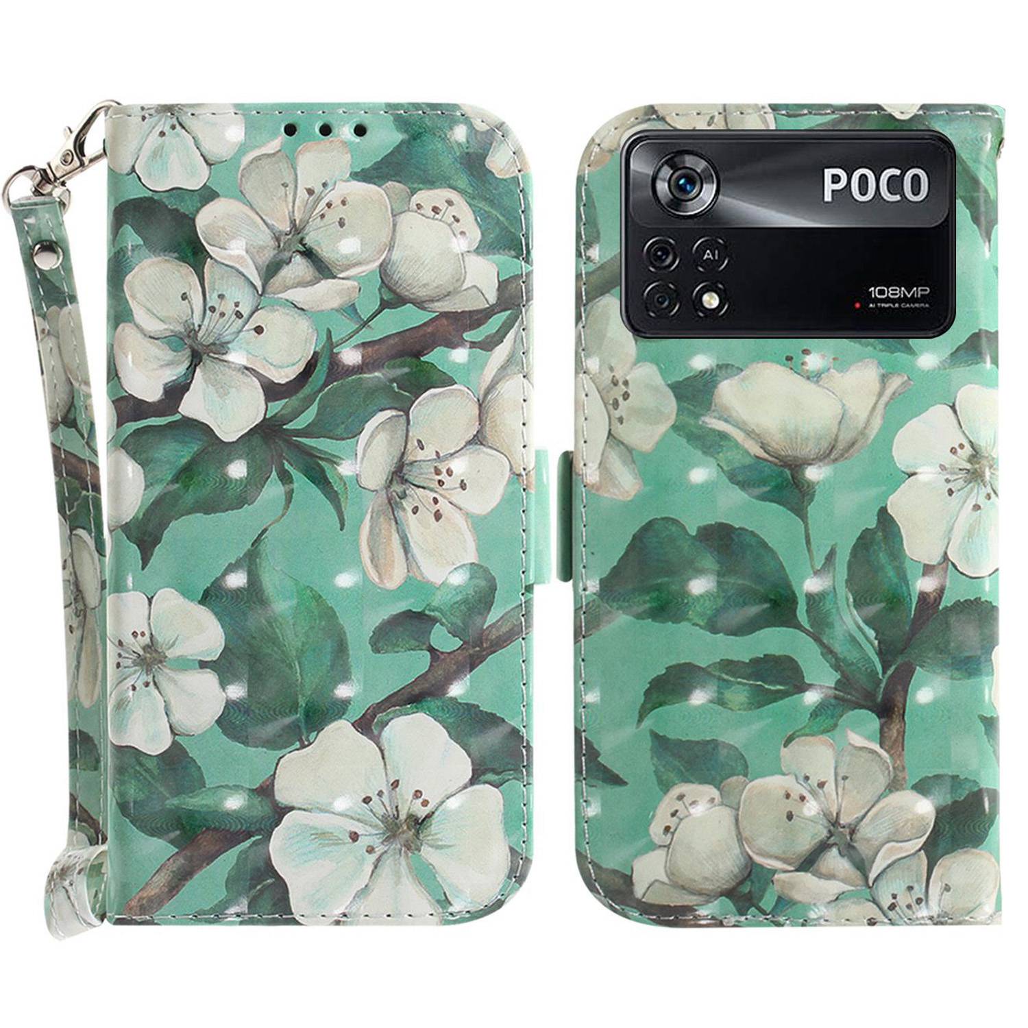 Für Xiaomi Poco X4 Pro 5G PU Lederständer Verfügt - Aquarellblüten, Xiaomi Poco X4 Pro 5G
Für Xiaomi Poco X4 Pro 5G PU Lederständer Verfügt - Aquarellblüten, Xiaomi Poco X4 Pro 5G