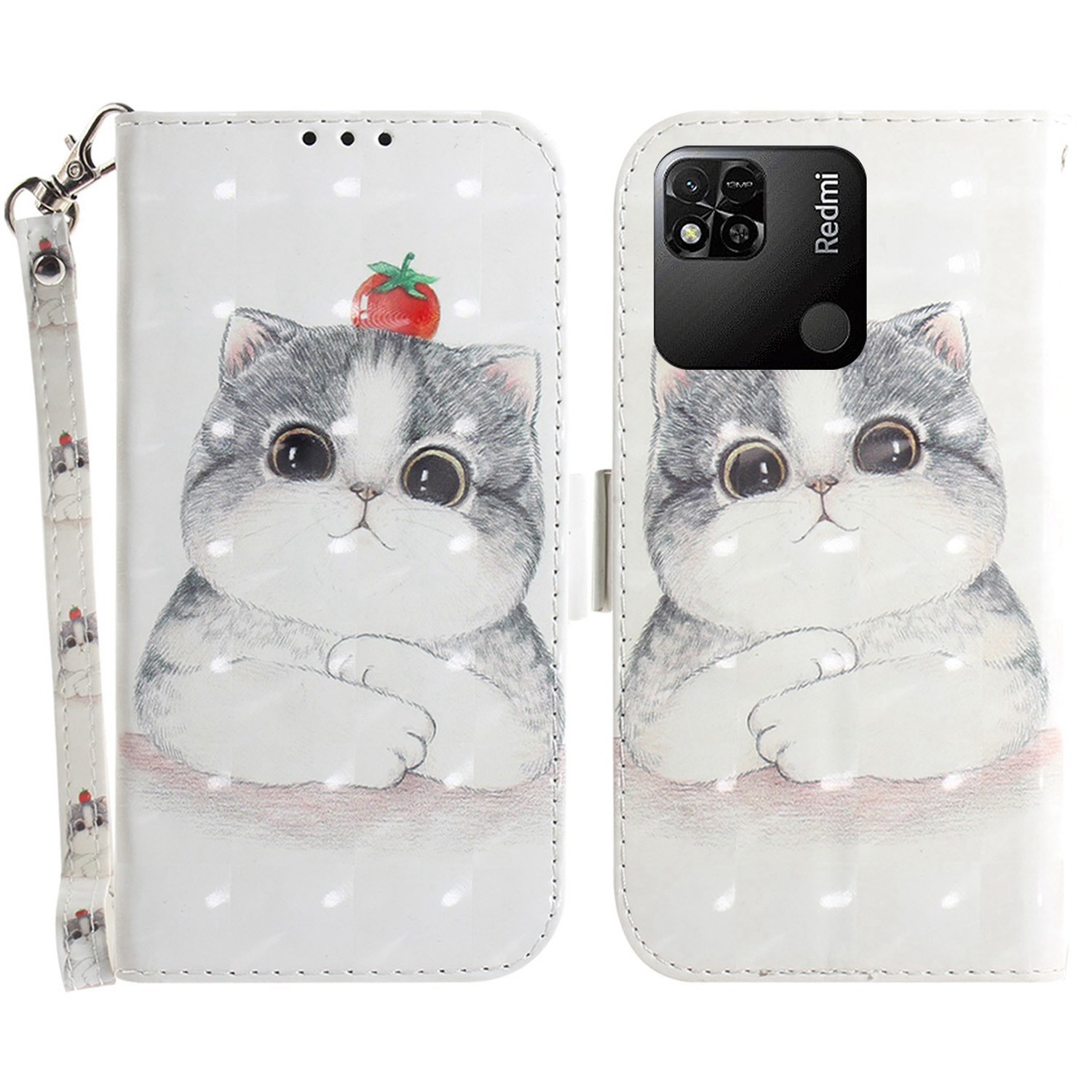 Für Xiaomi Redmi 10A 3D -muster Druckleder Blätterbetrieb Wallet Schockfeste TPU Magnetische Verschlusshülle Mit Riemen - Süße Katze, Xiaomi Redmi 10A
Für Xiaomi Redmi 10A 3D -muster Druckleder Blätterbetrieb Wallet Schockfeste TPU Magnetische Verschlusshülle Mit Riemen - Süße Katze, Xiaomi Redmi 10A