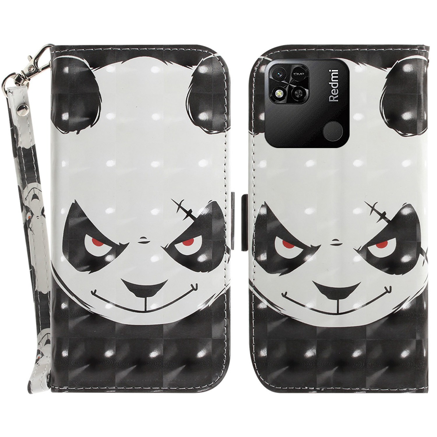 Für Xiaomi Redmi 10A 3D -muster Druckleder Blätterbetrieb Wallet Schockfeste TPU Magnetische Verschlusshülle Mit Riemen - Wütender Panda, Xiaomi Redmi 10A
Für Xiaomi Redmi 10A 3D -muster Druckleder Blätterbetrieb Wallet Schockfeste TPU Magnetische Verschlusshülle Mit Riemen - Wütender Panda, Xiaomi Redmi 10A